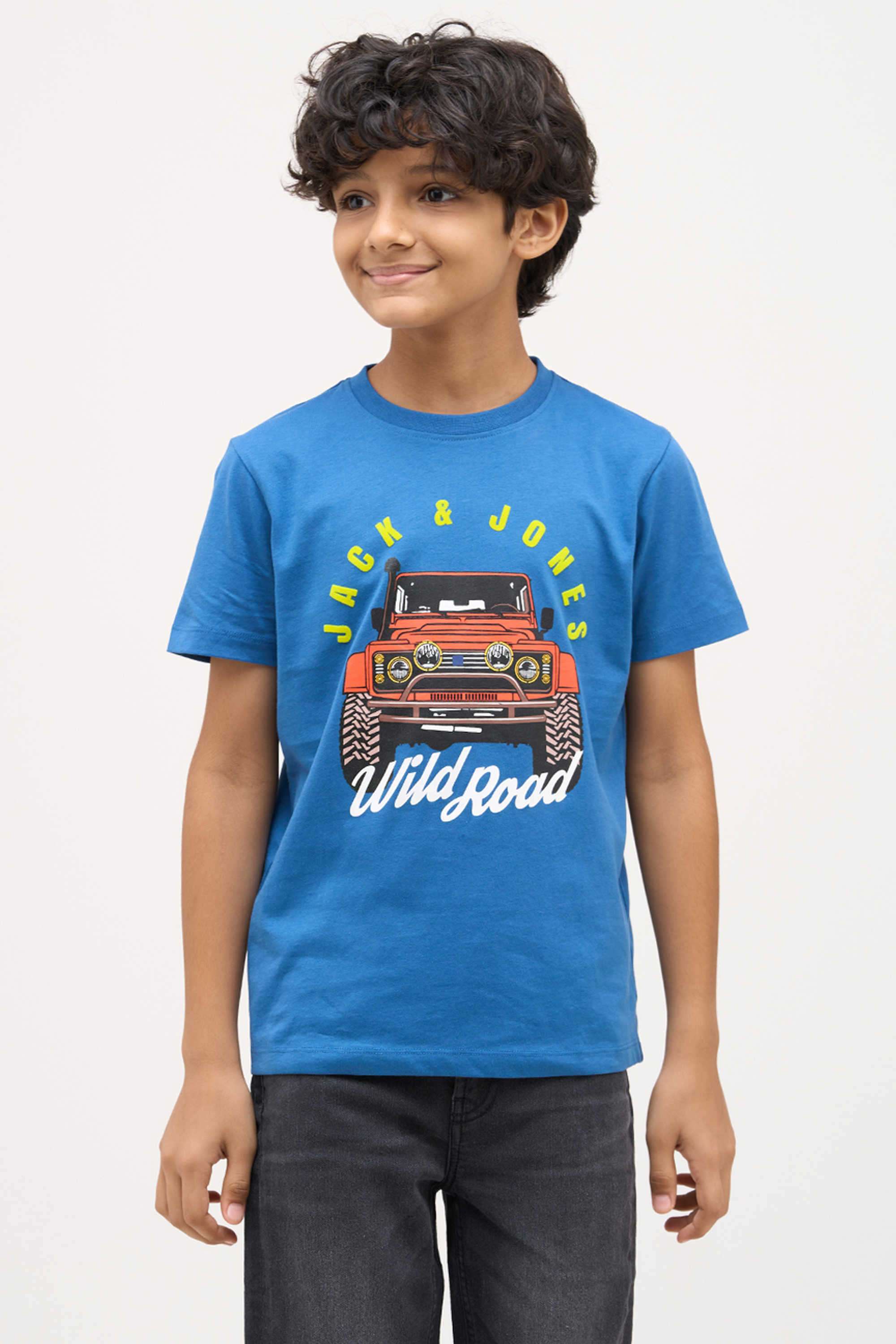 Solid-Cotton-Round-Neck-Boys-T-Shirt