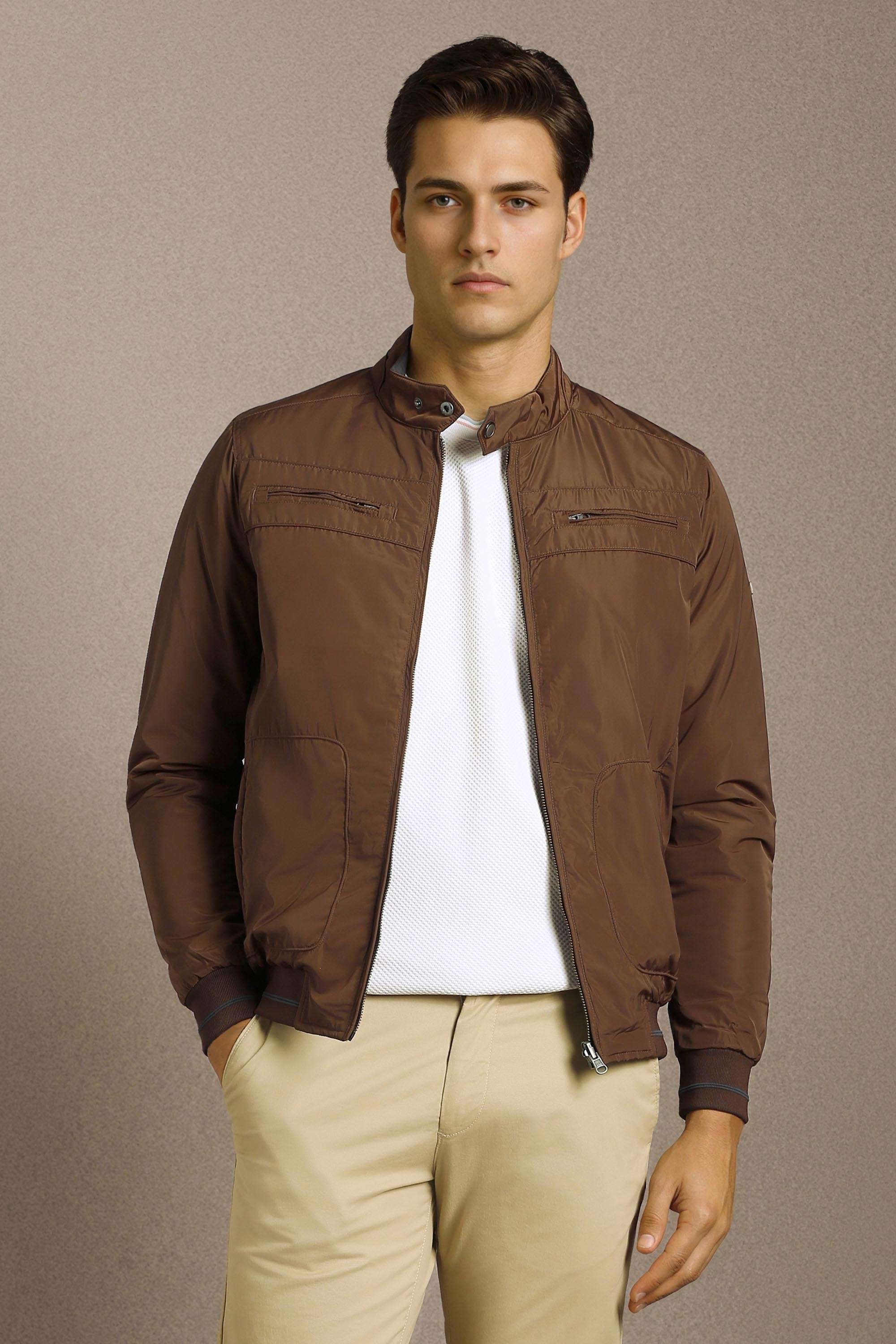 Polyester-Zipper-Skinny-Fit-Men-Casual-Wear-Jacket