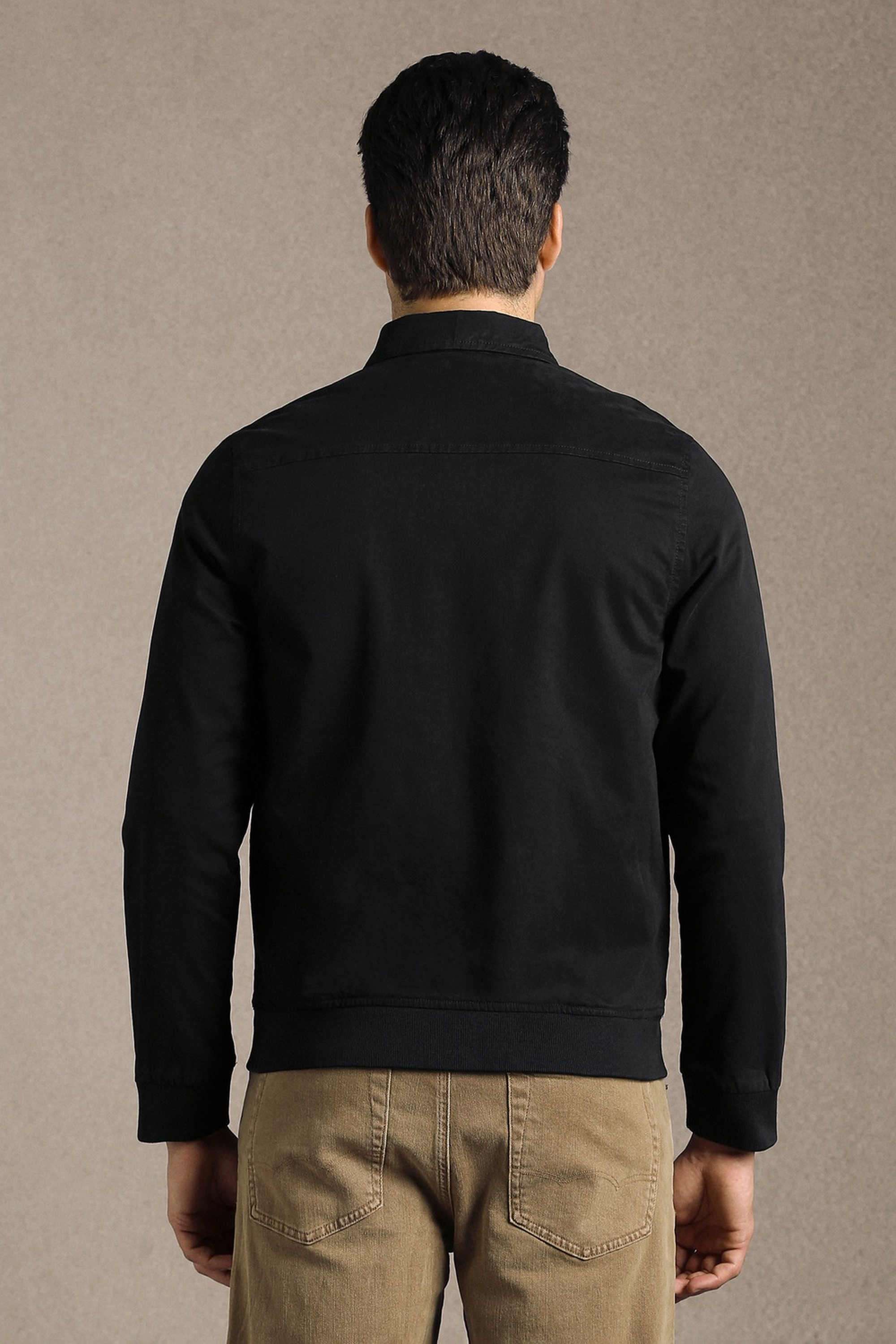 Solid-Cotton-Regular-Fit-Men-s-Jacket