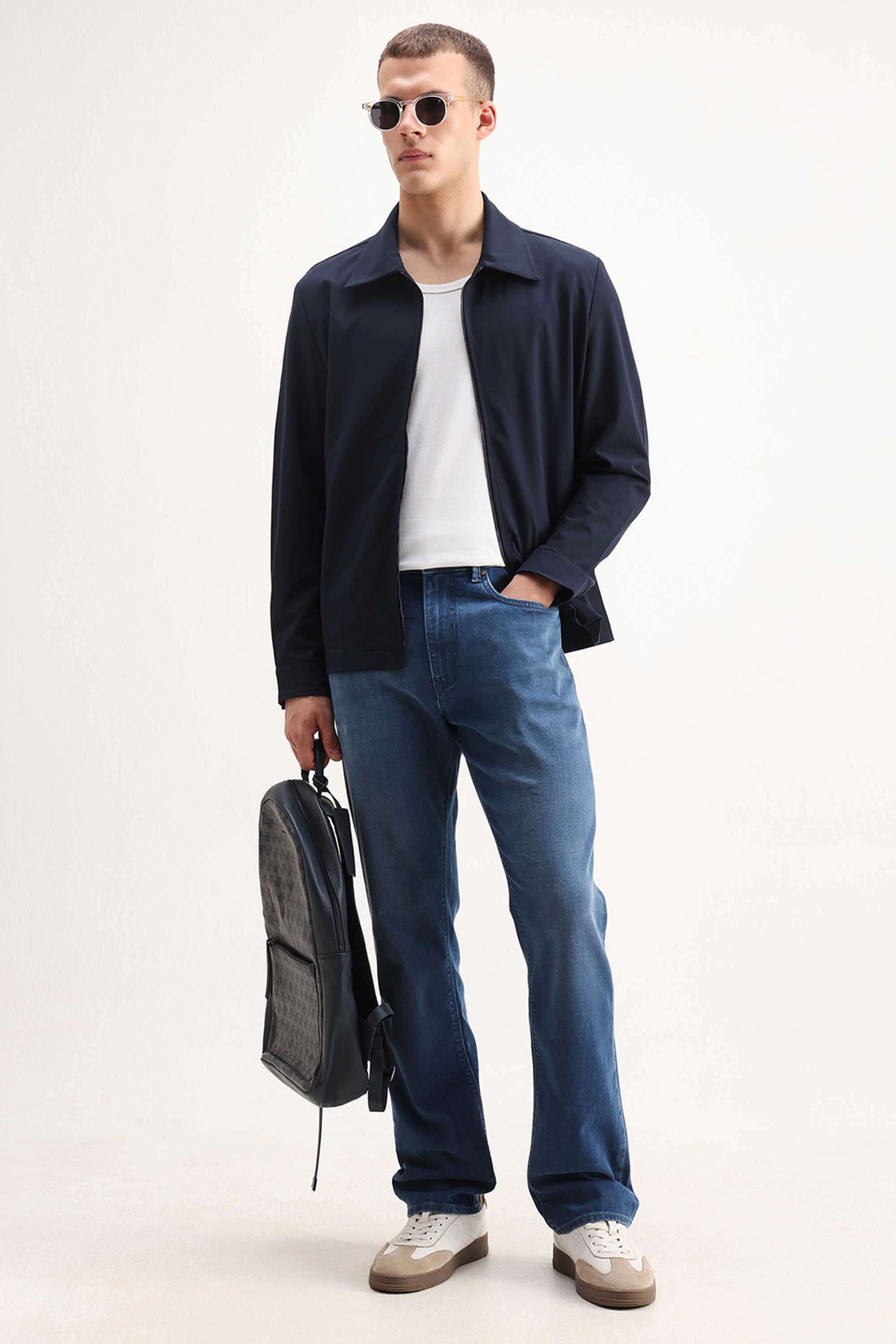 Solid-Cotton-Regular-Fit-Men-s-Jacket