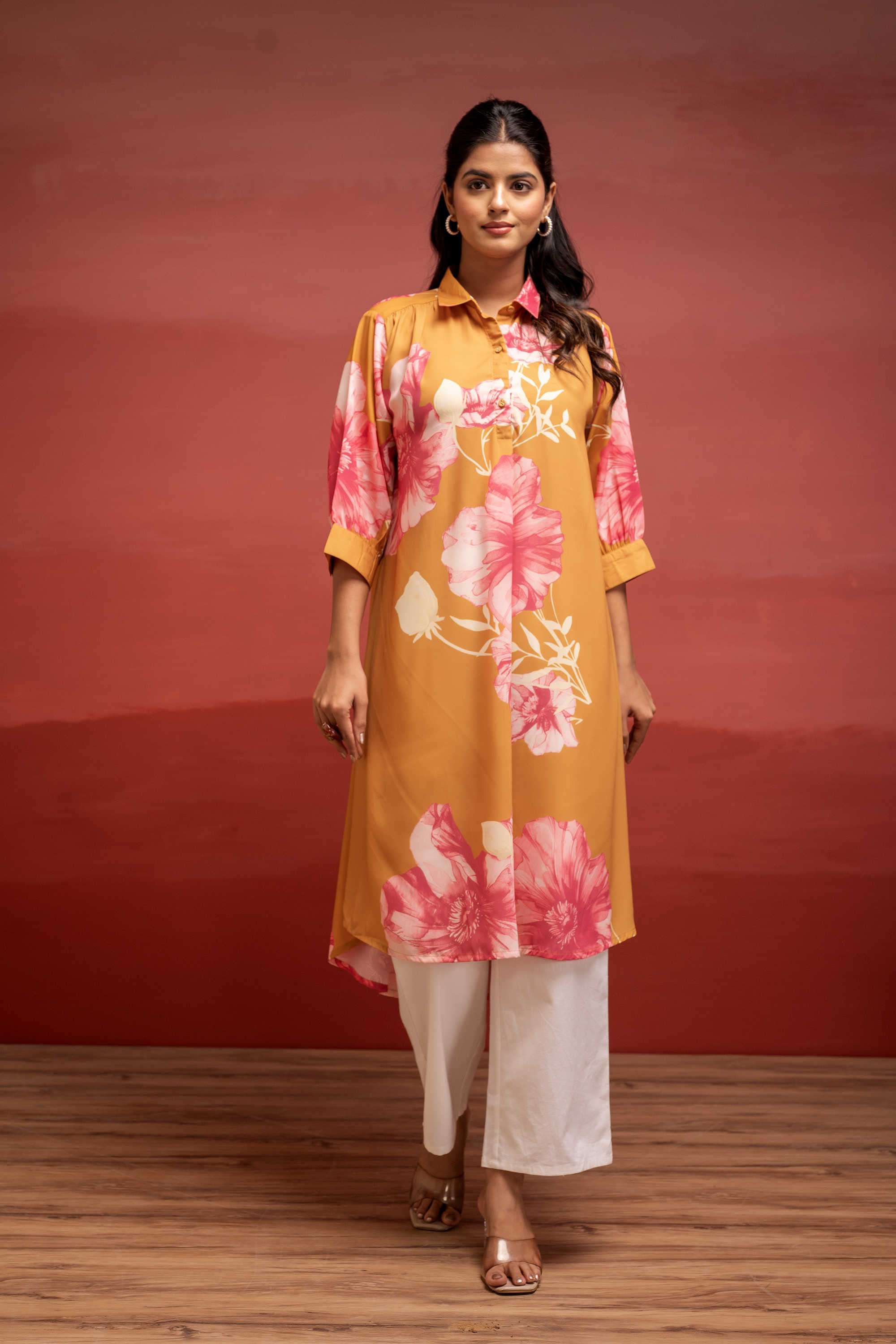 Printed-Blended-Fabric-Women-s-Festive-Wear-Kurta