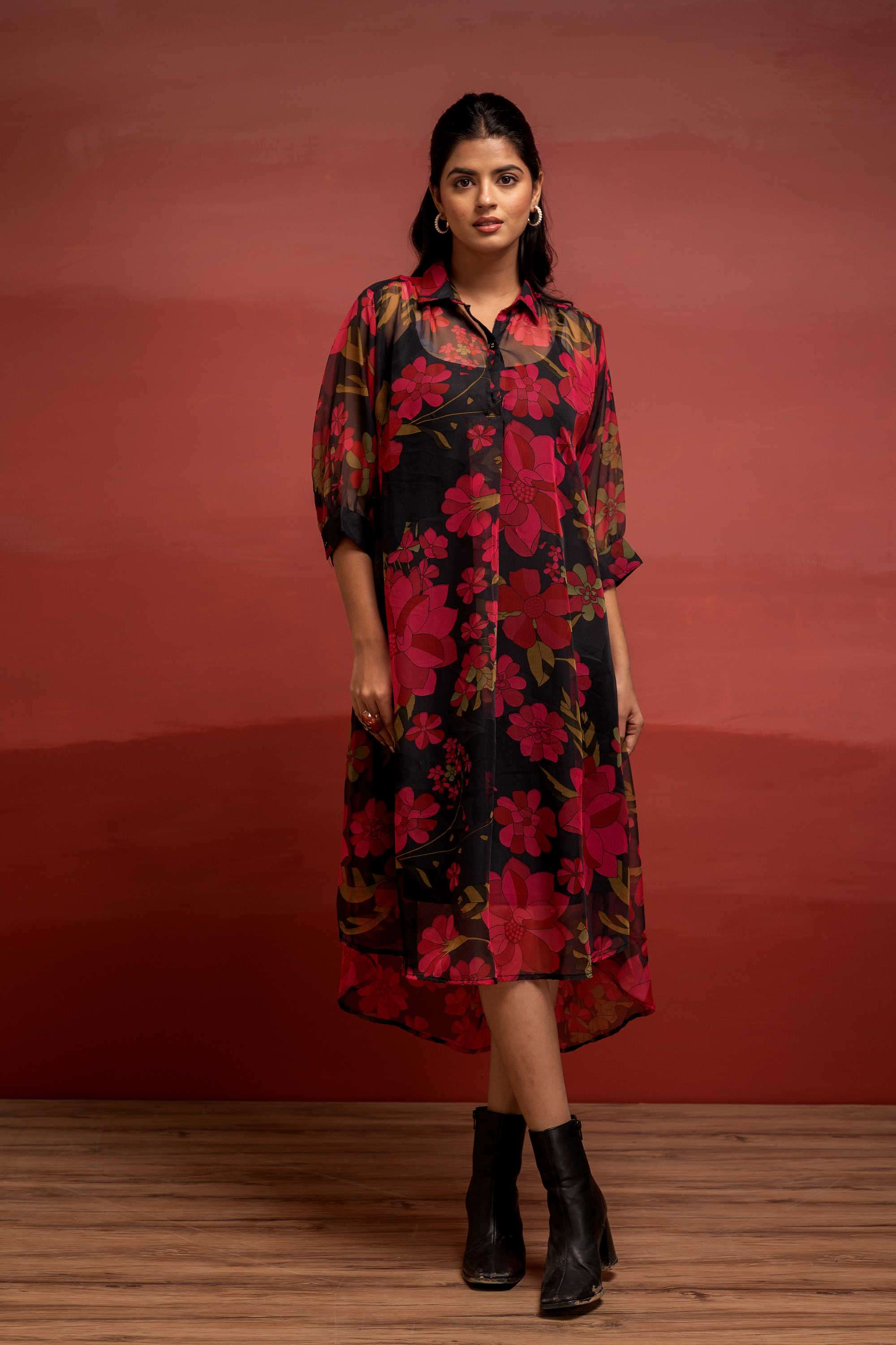 Printed-Blended-Fabric-Women-s-Festive-Wear-Kurta