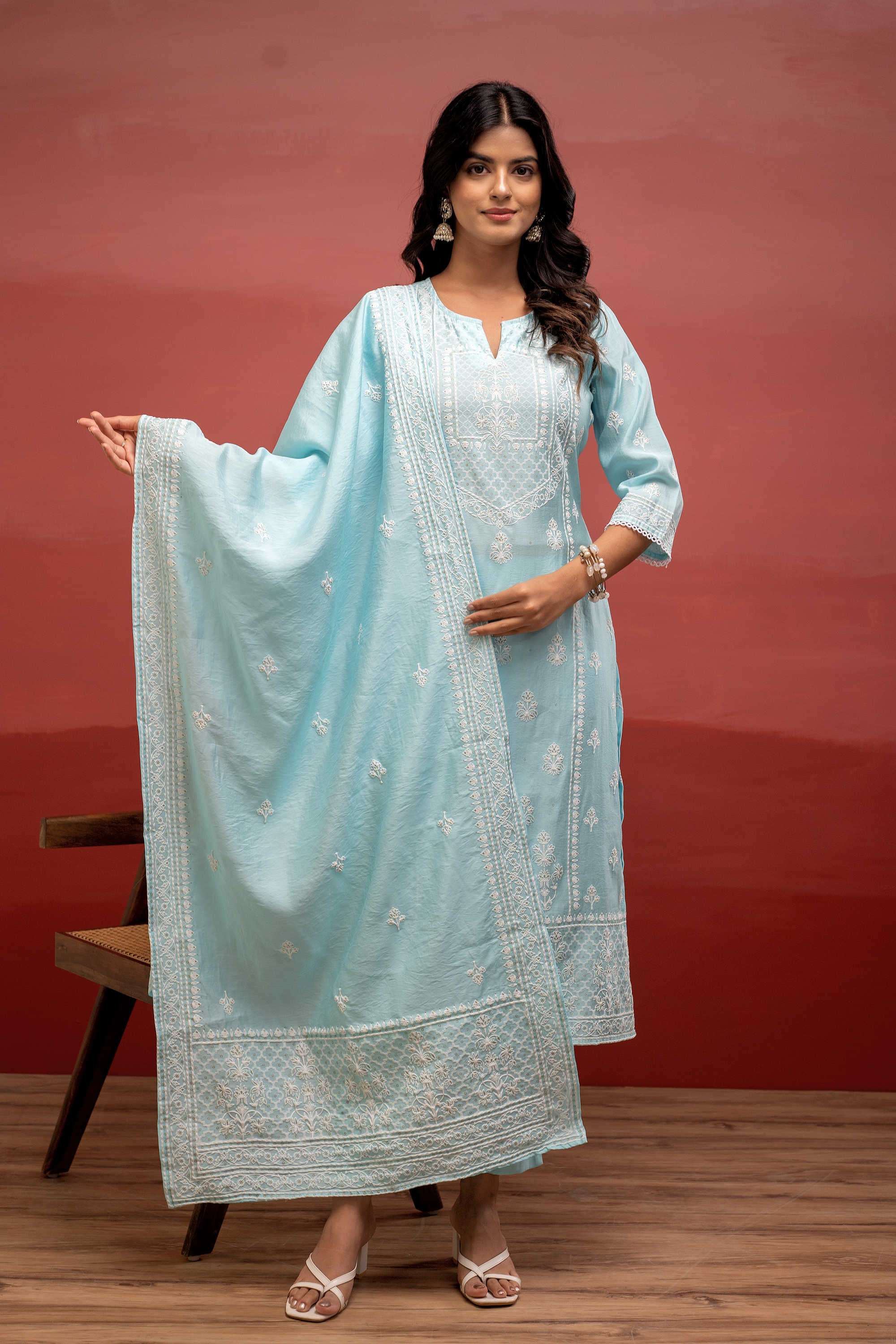 Embroidered-Viscose-Women-s-Festive-Wear-Kurta-Set