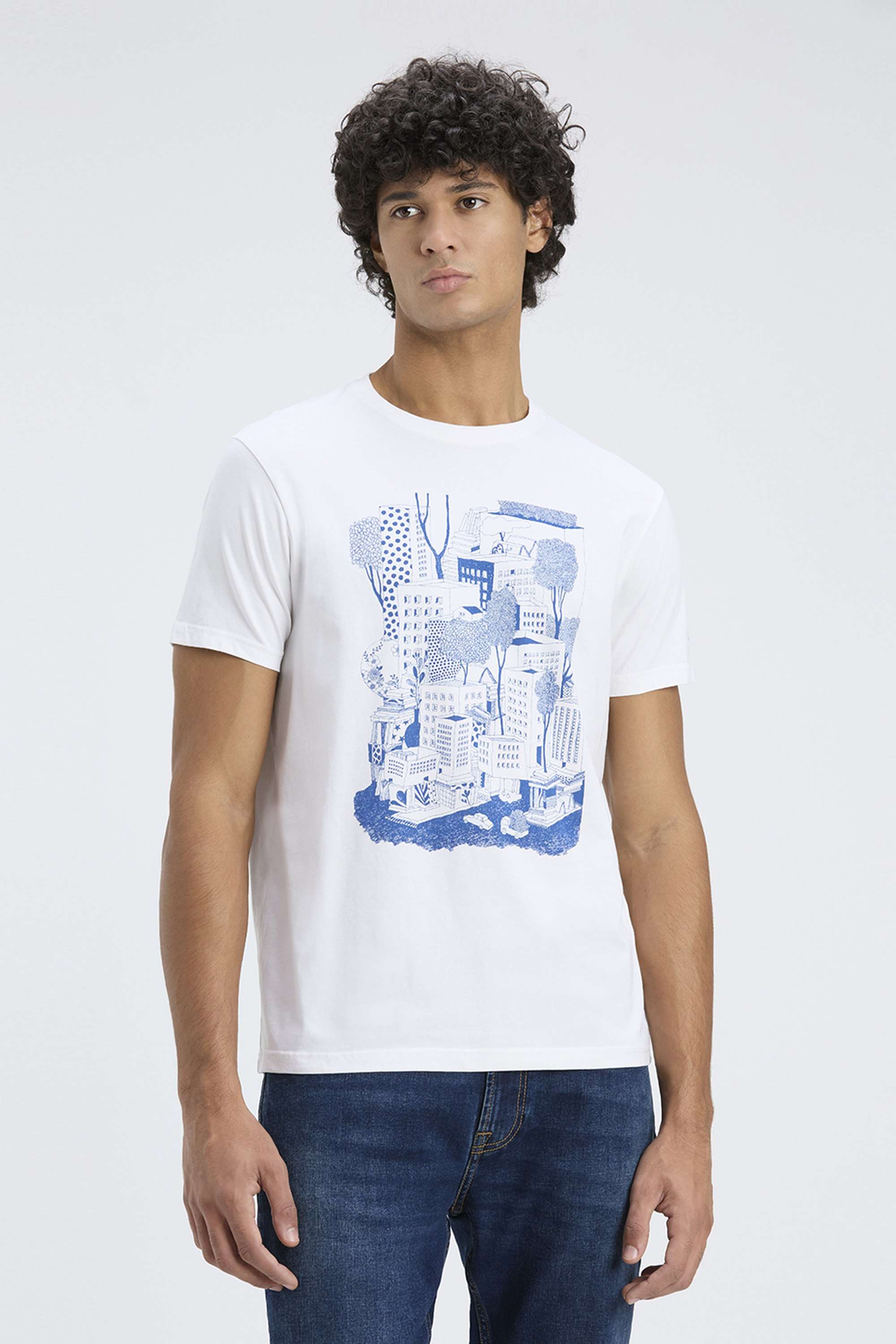 Graphic-Print-Cotton-Blend-Round-Neck-Men-s-T-Shirt