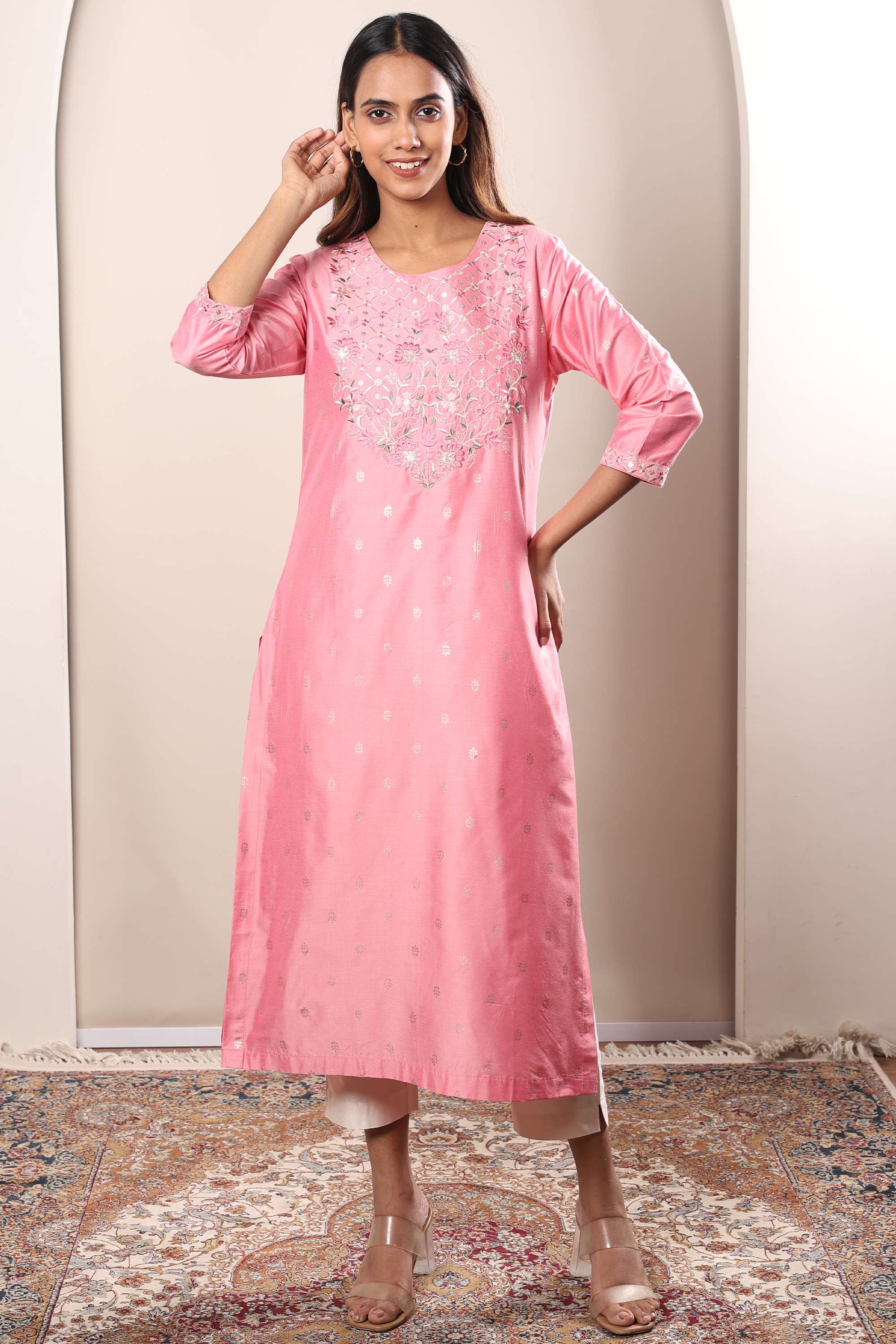 Printed-PST-Round-Neck-Women-s-Casual-Wear-Kurta