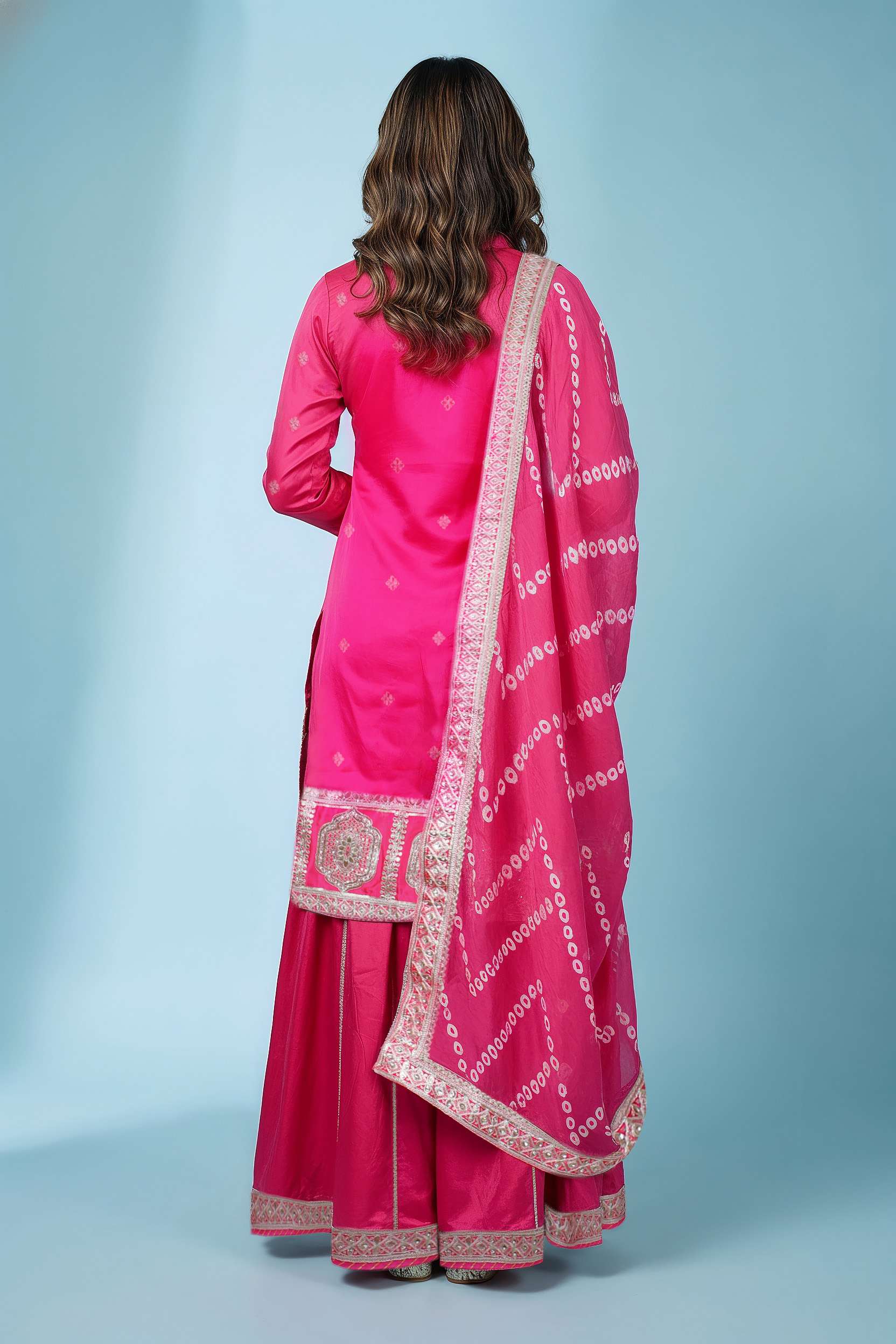 Embroidered-Round-Neck-Blended-Fabric-Women-Kurta-Set