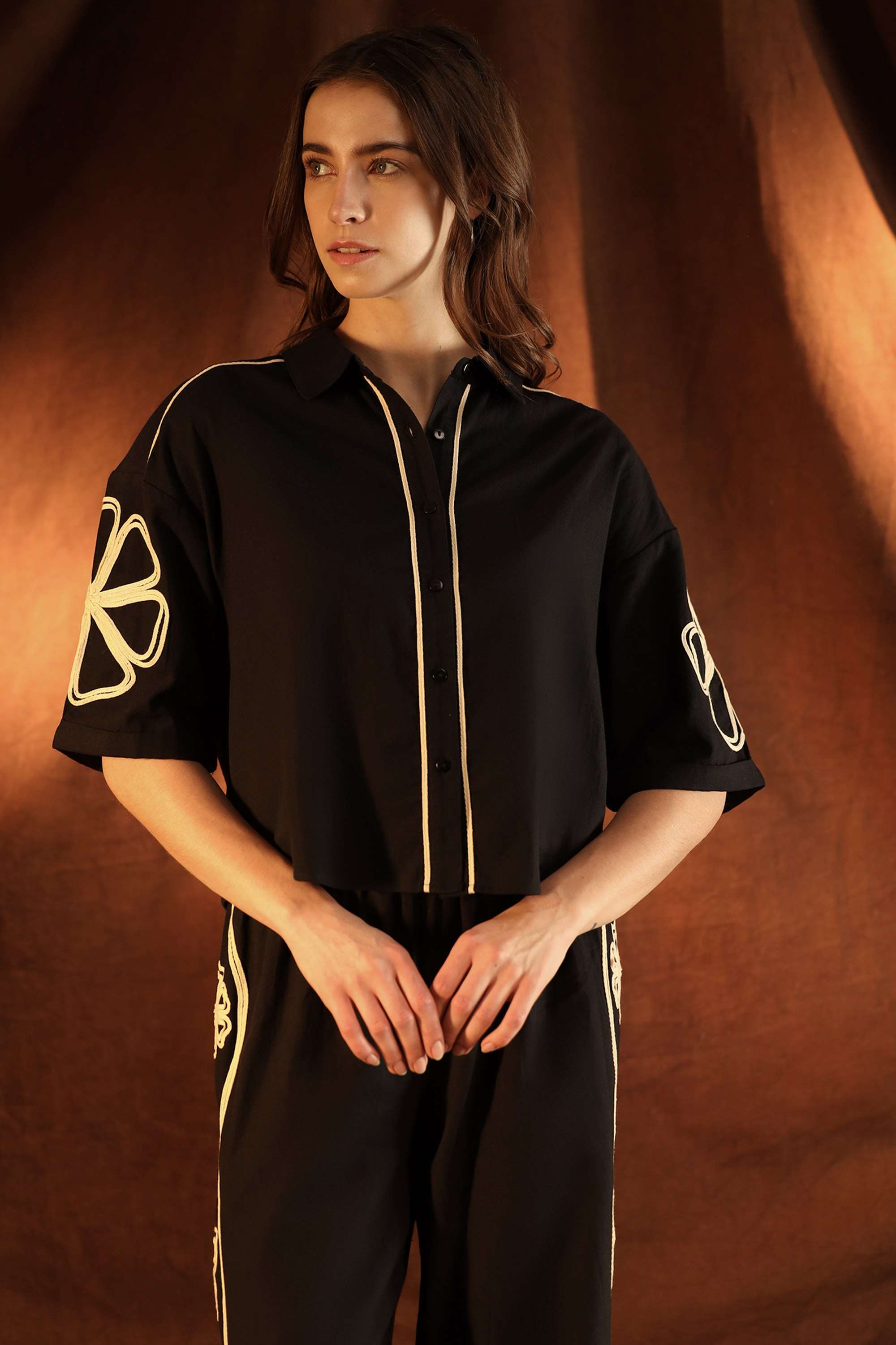 Embroidered-Cotton-Relaxed-Fit-Women-s-Parker-Shirt