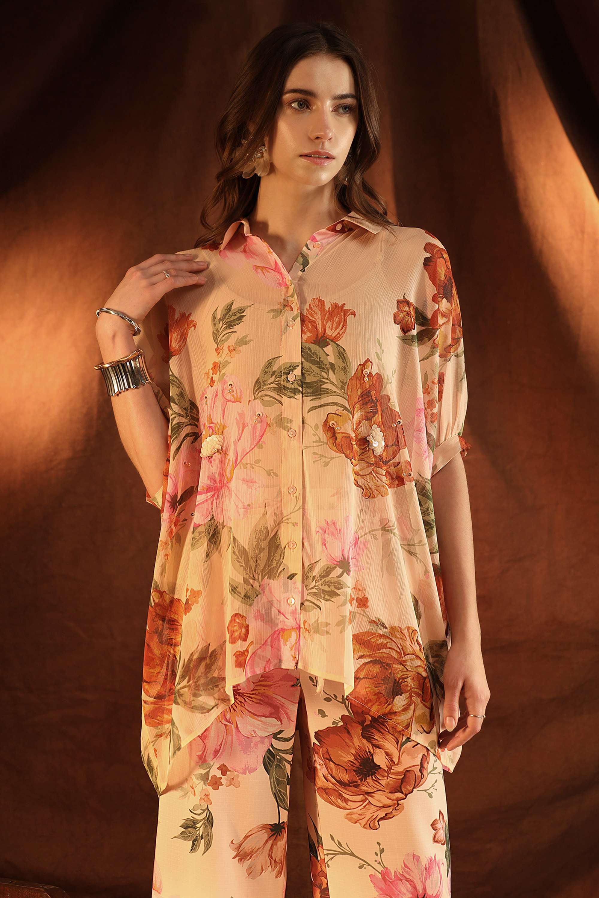 Floral-Chiffon-Collared-Women-s-Margot-Top