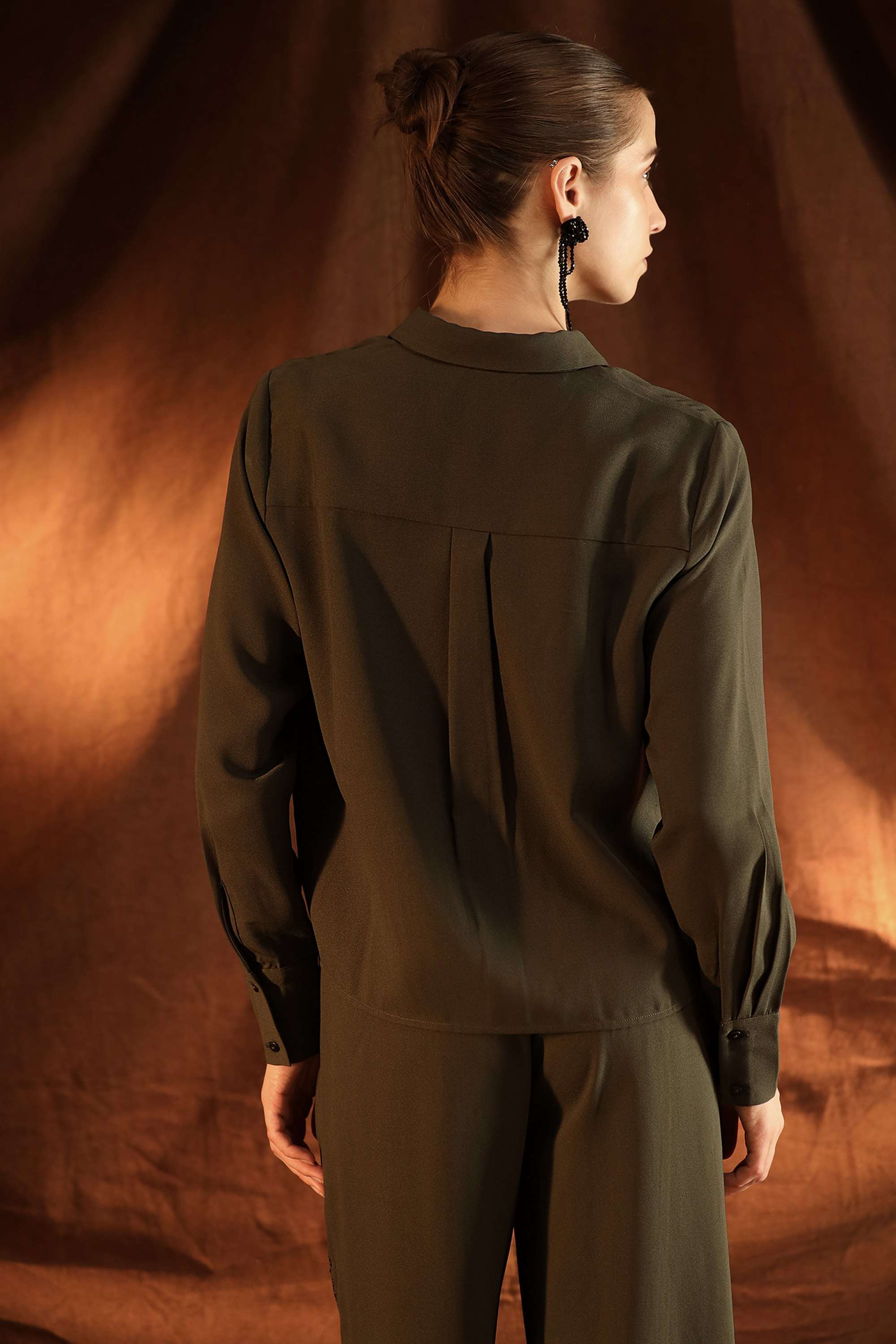 Embellished-Polyester-Relaxed-Fit-Women-s-Casual-Hampton-Shirt