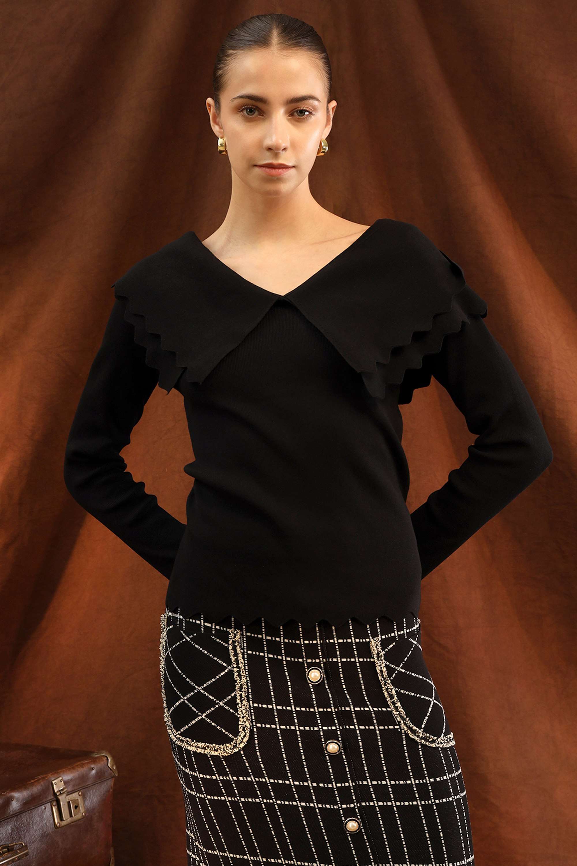 Solid-Polyester-Off-Shoulder-Women-s-Tops