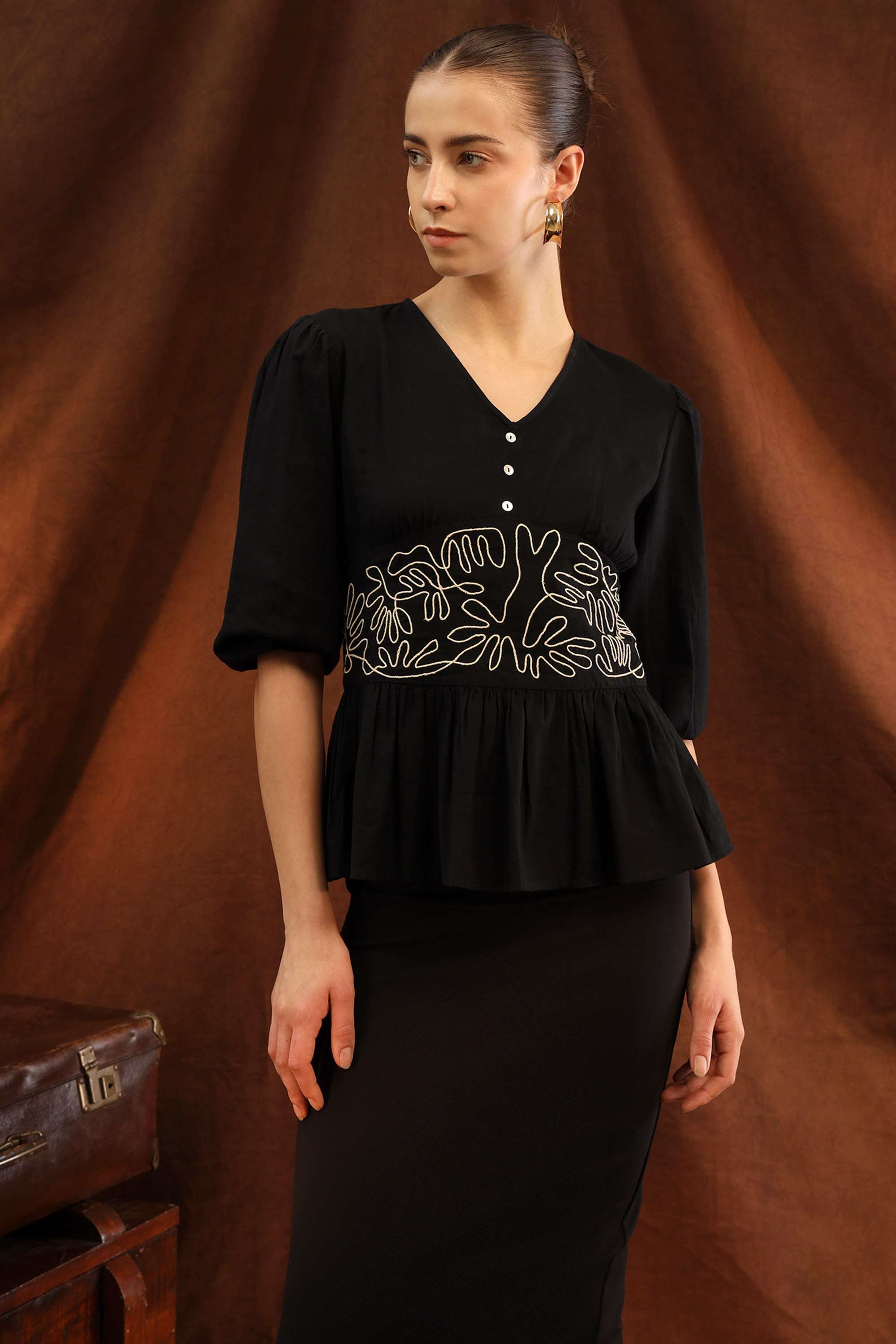 Embroidered-Cotton-Casual-Wear-Women-s-Blouses