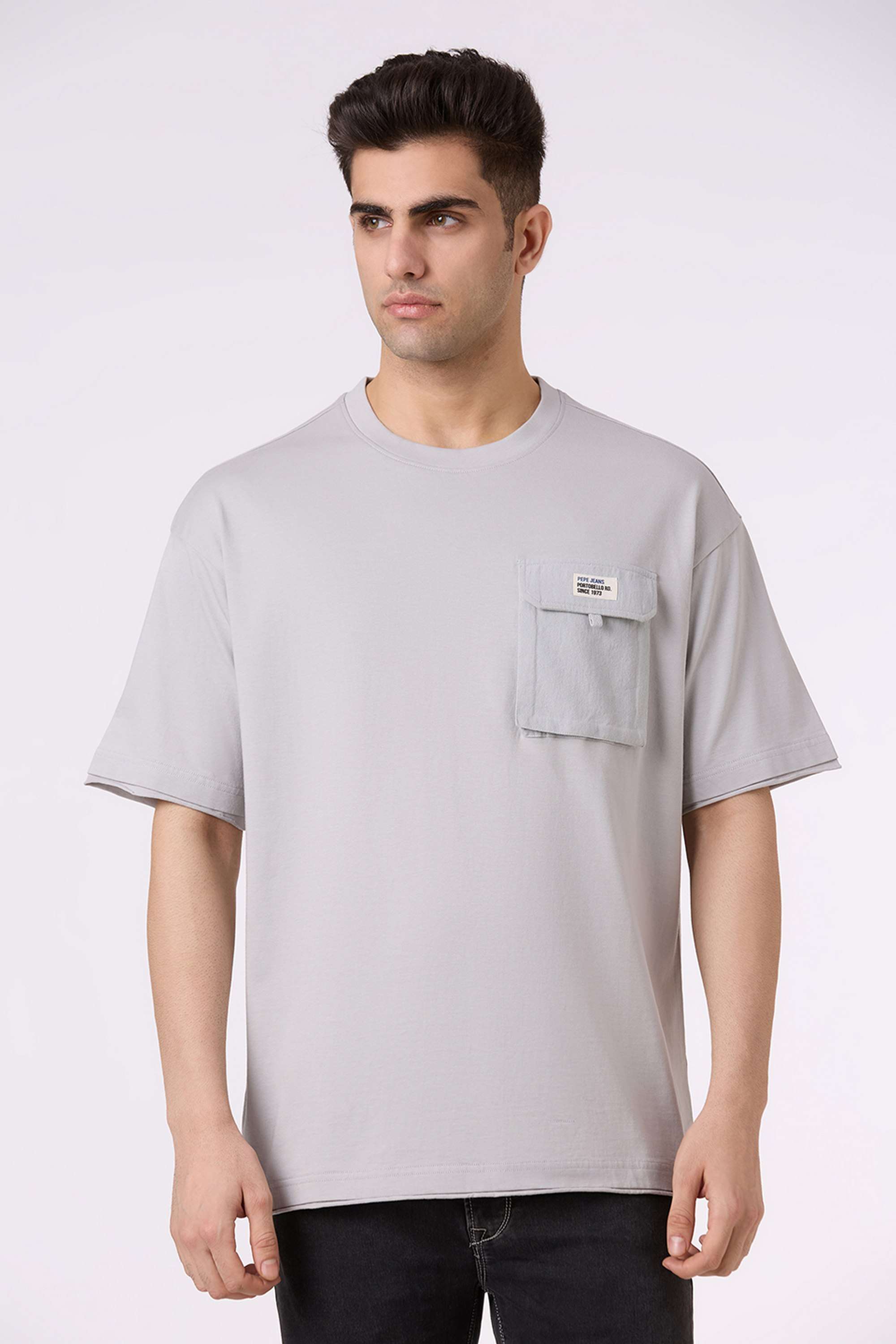 Solid-Cotton-Oversized-Fit-Men-T-Shirt