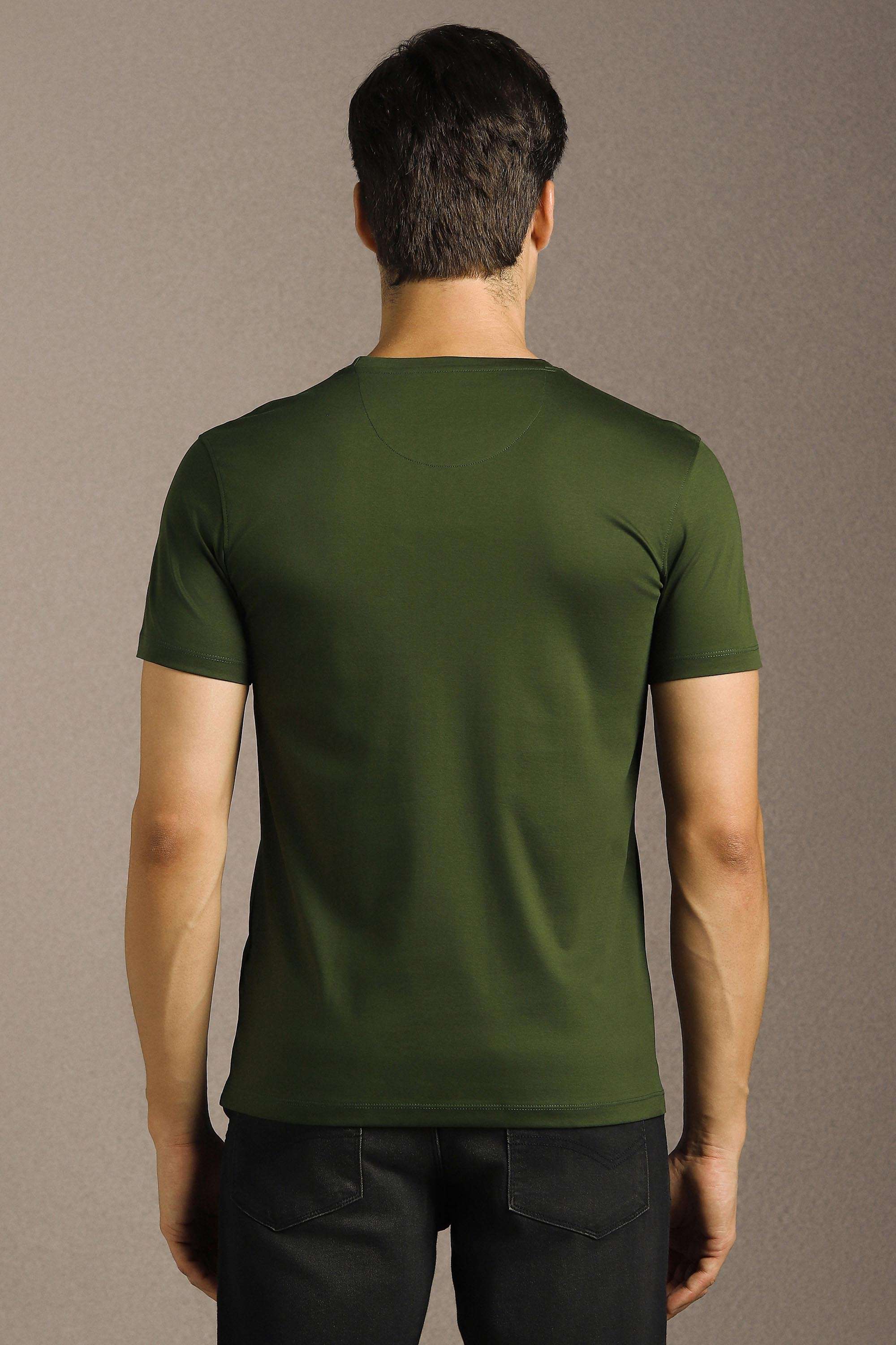 Solid-Cotton-Slim-Fit-Men-T-Shirt