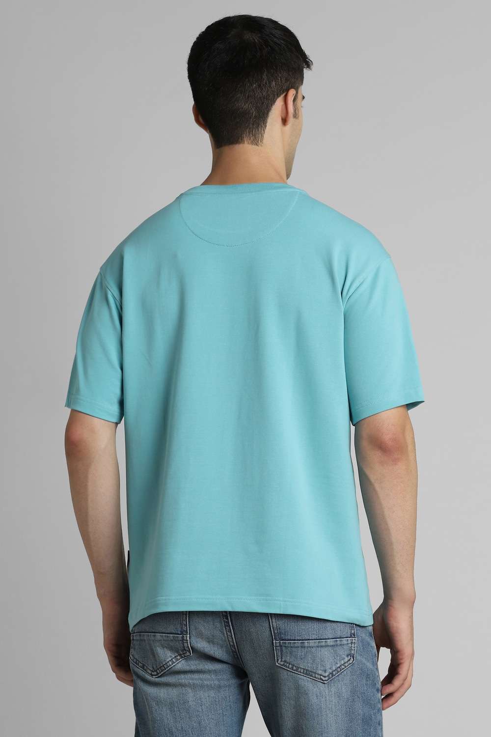 Solid-Cotton-Blend-Regular-Fit-Men-T-Shirt