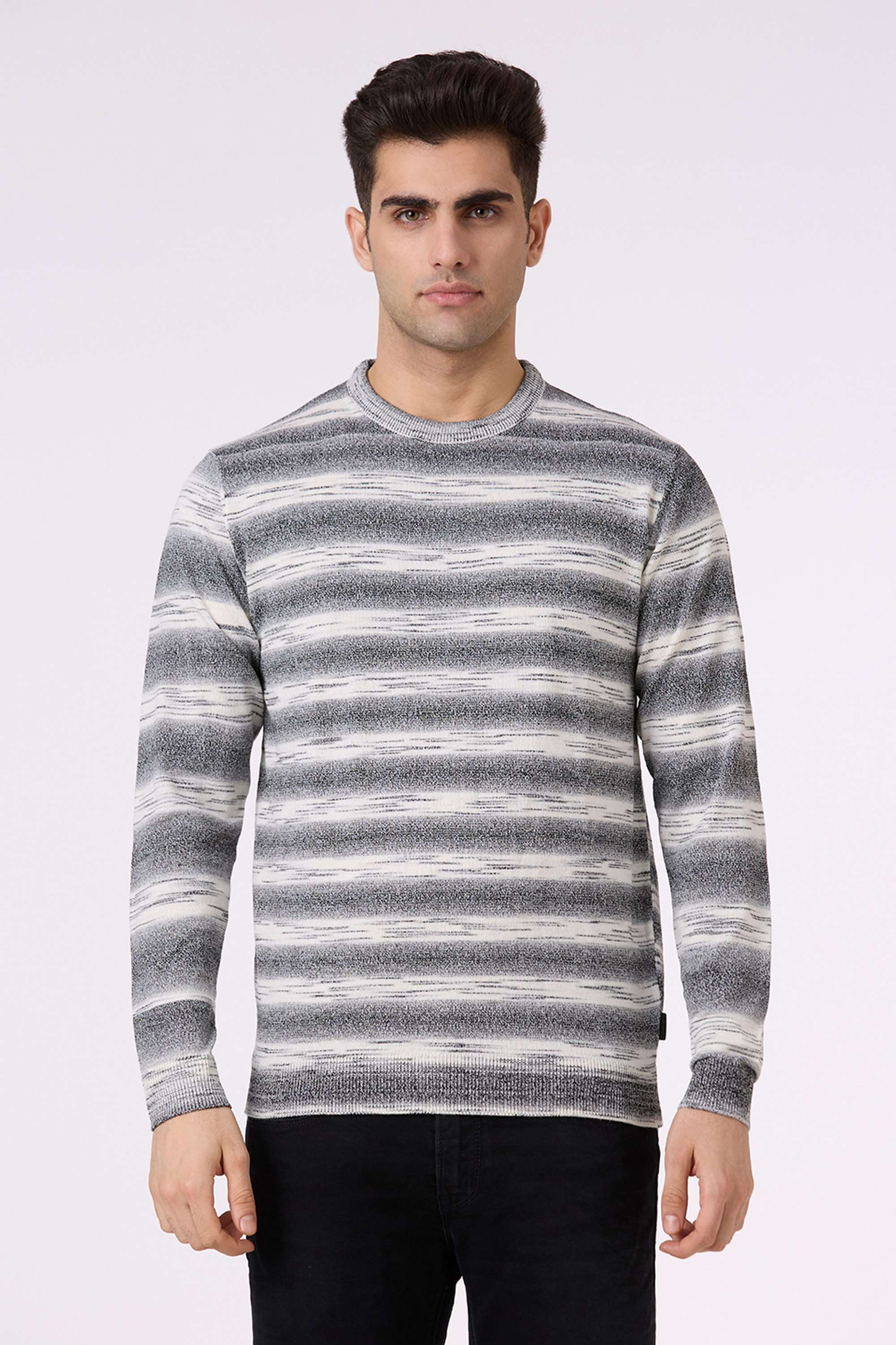 Stripes-Acrylic-Round-Neck-Men-s-Sweater