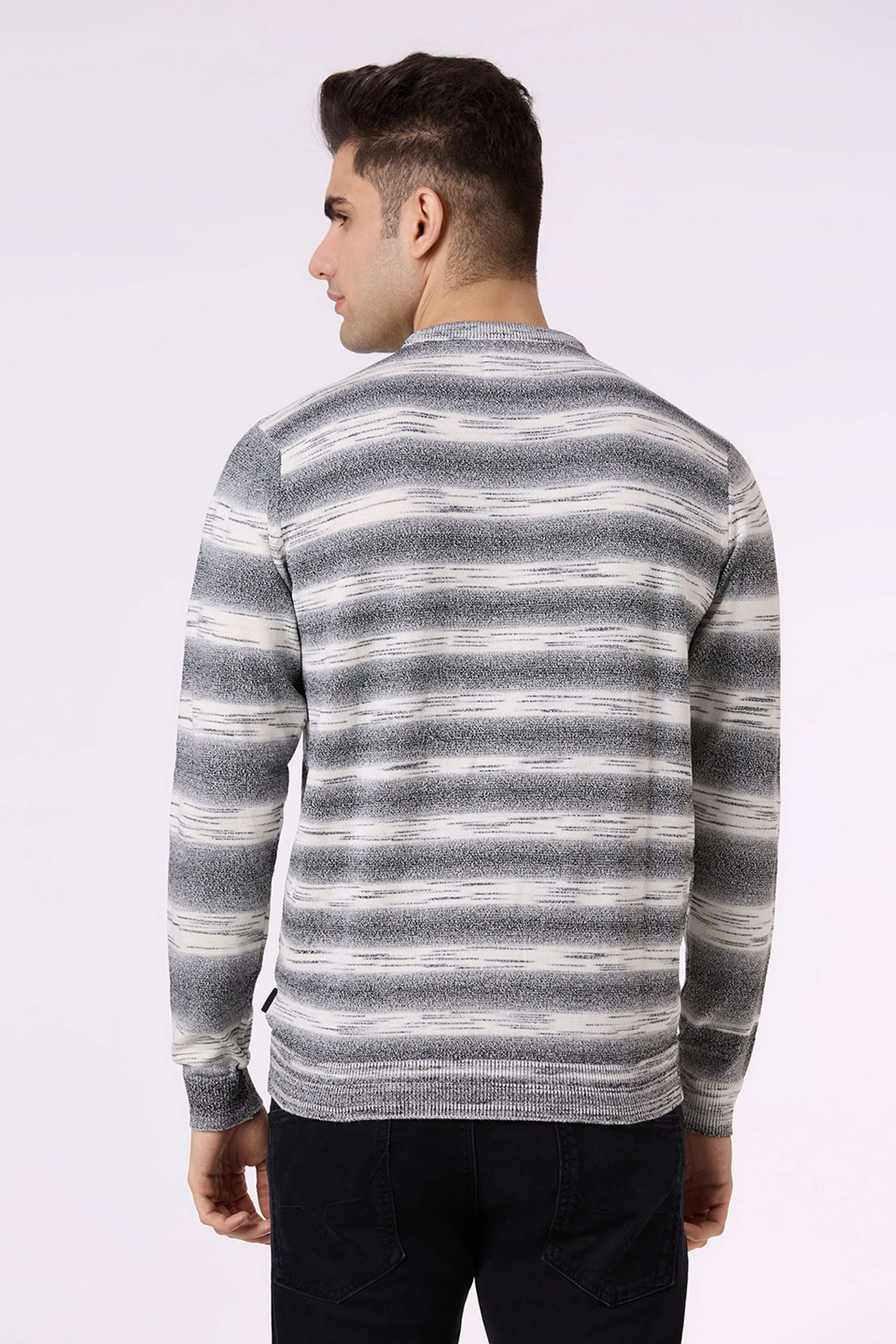 Stripes-Acrylic-Round-Neck-Men-s-Sweater