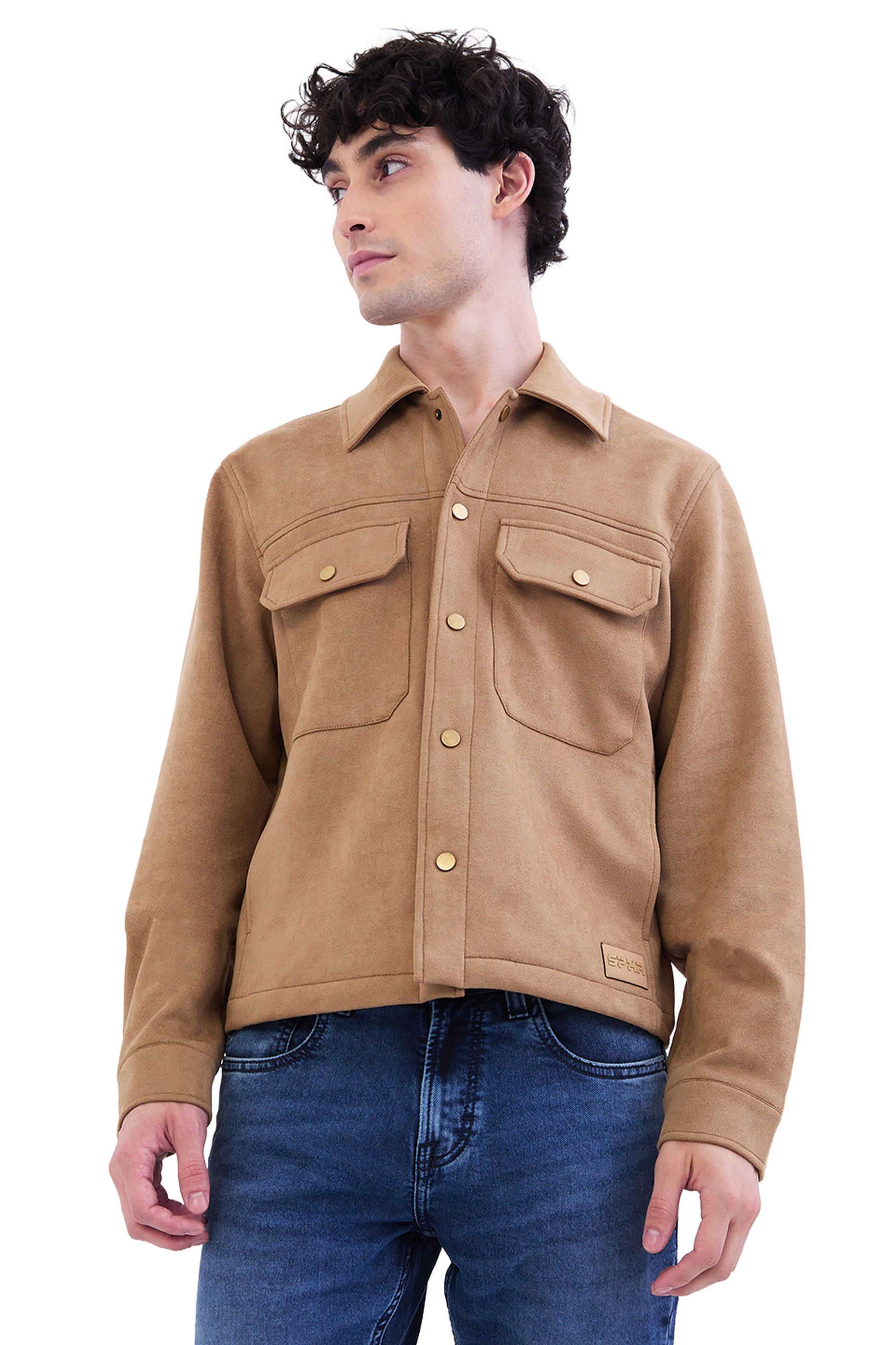 Solid-Scuba-Suede-Straight-Fit-Men-s-Jacket