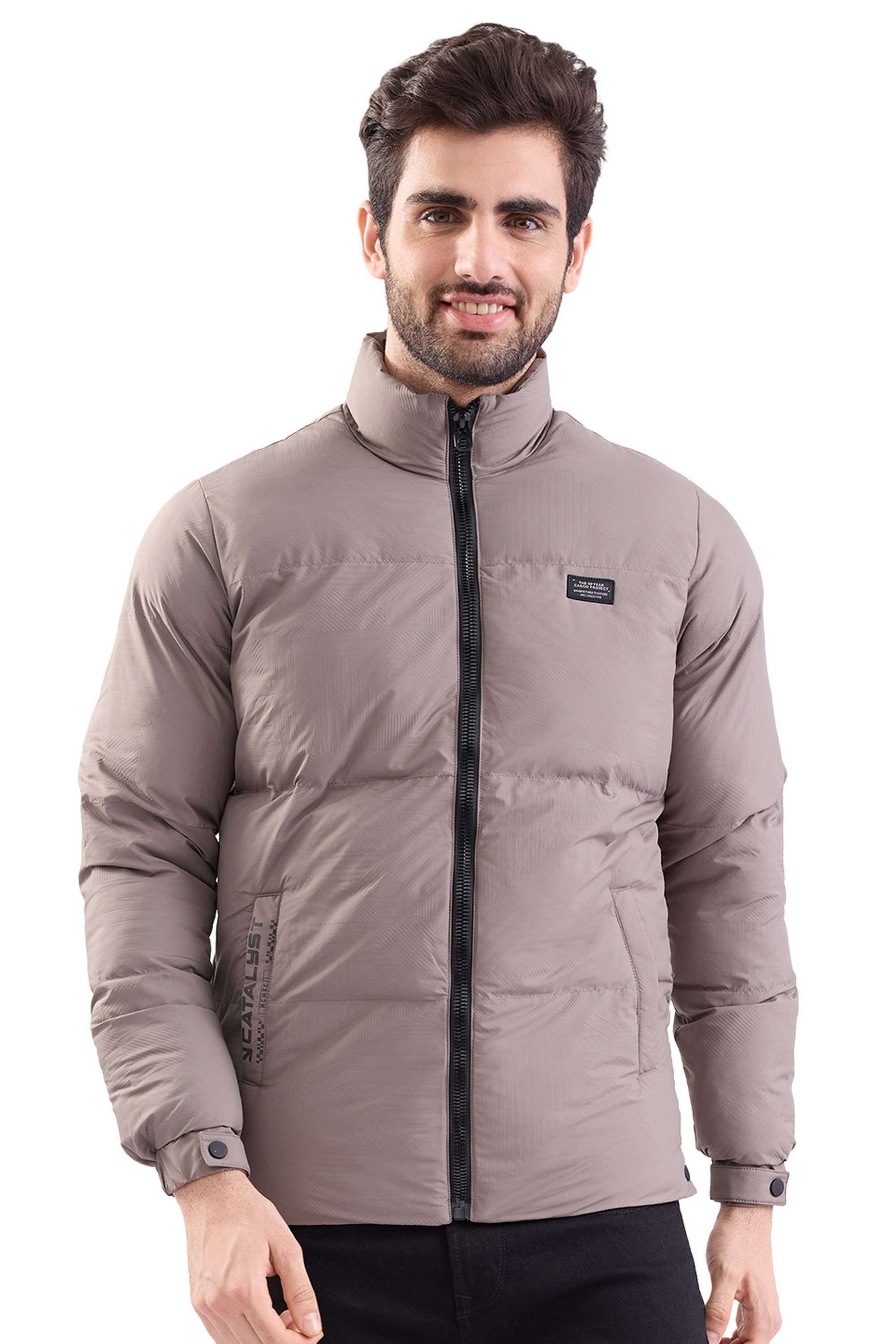 Solid-Polyester-Straight-Fit-Men-Jacket