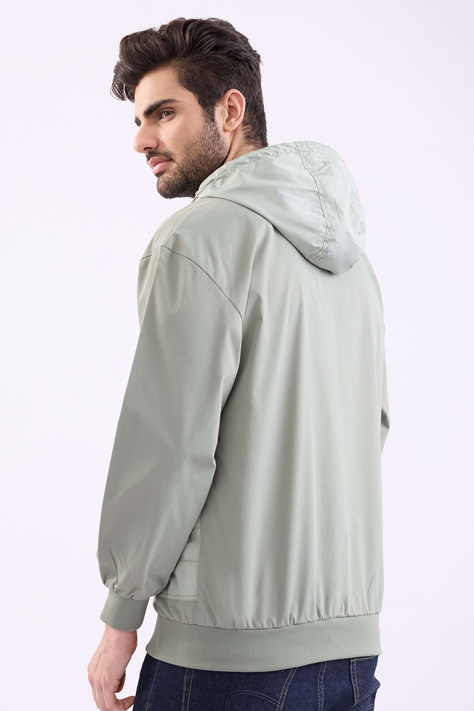 Blended-Fabric-Zipper-Straight-Fit-Men-Casual-Wear-Jacket