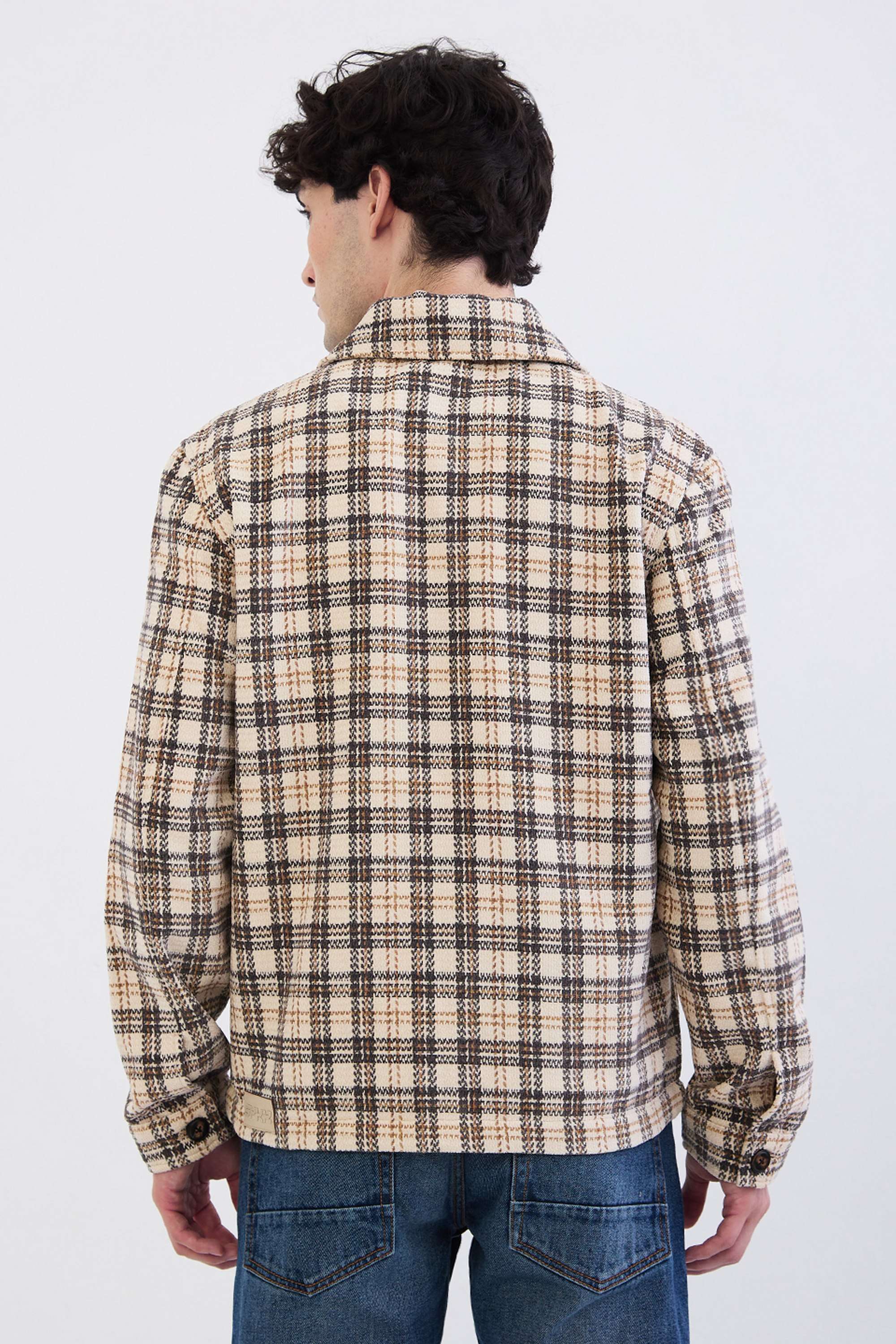 Checks-Cotton-Straight-Fit-Men-s-Jacket