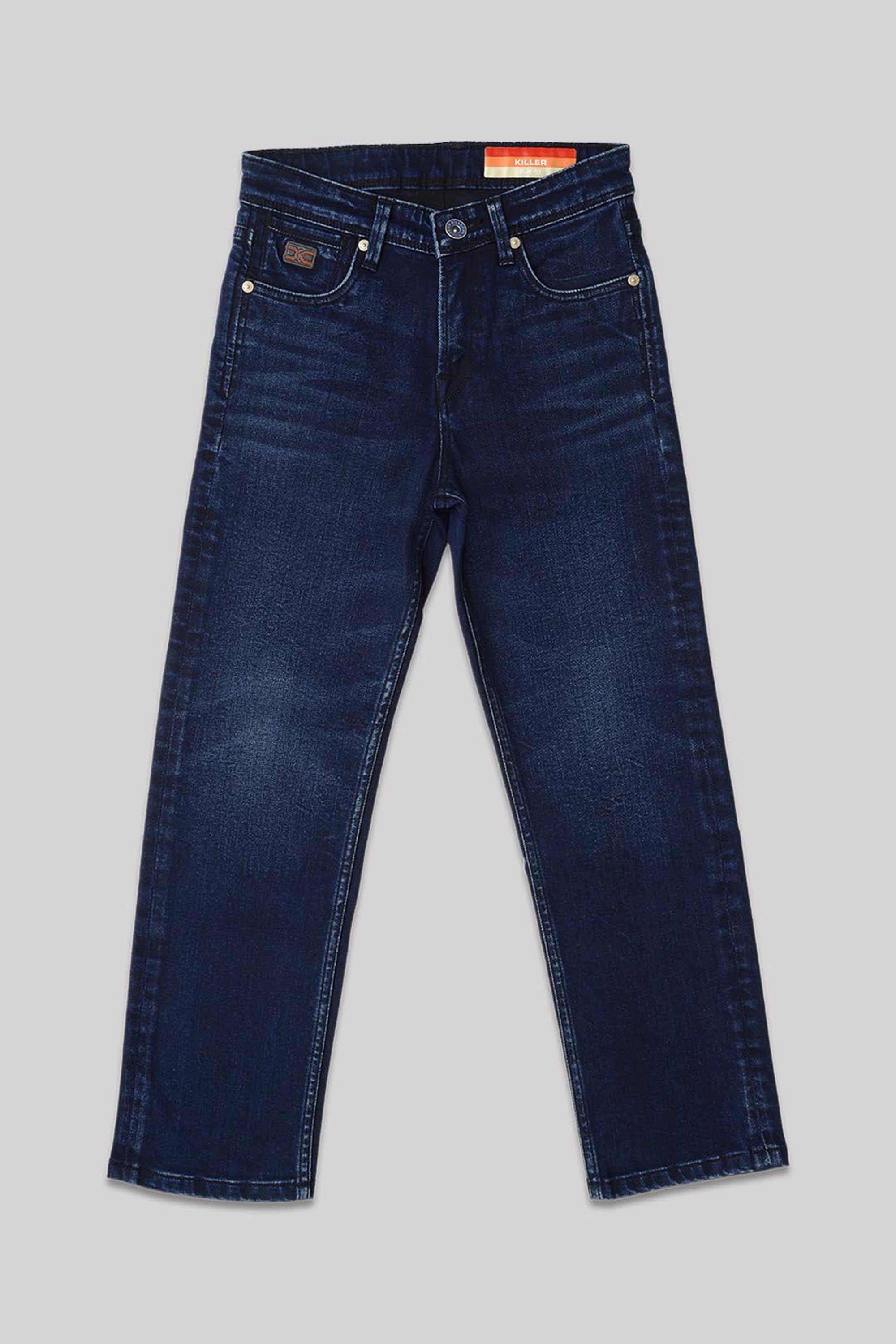 Solid-Cotton-Blend-Regular-Fit-Boys-Jeans