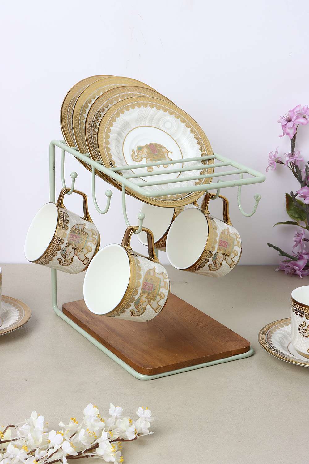 Homemade-Table-Top-Rack-W-Wdn-Base-Mint