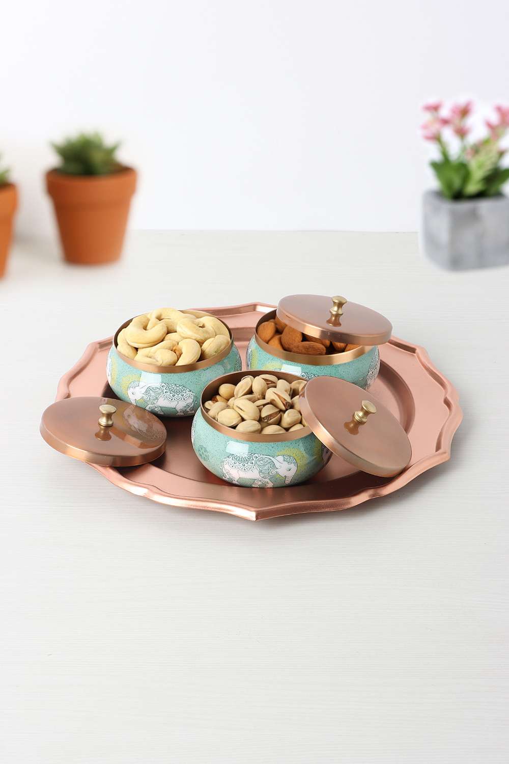 Eleora-Stl-Rnd-Snack-Set-Of-3-Wth-Lotush-Tray