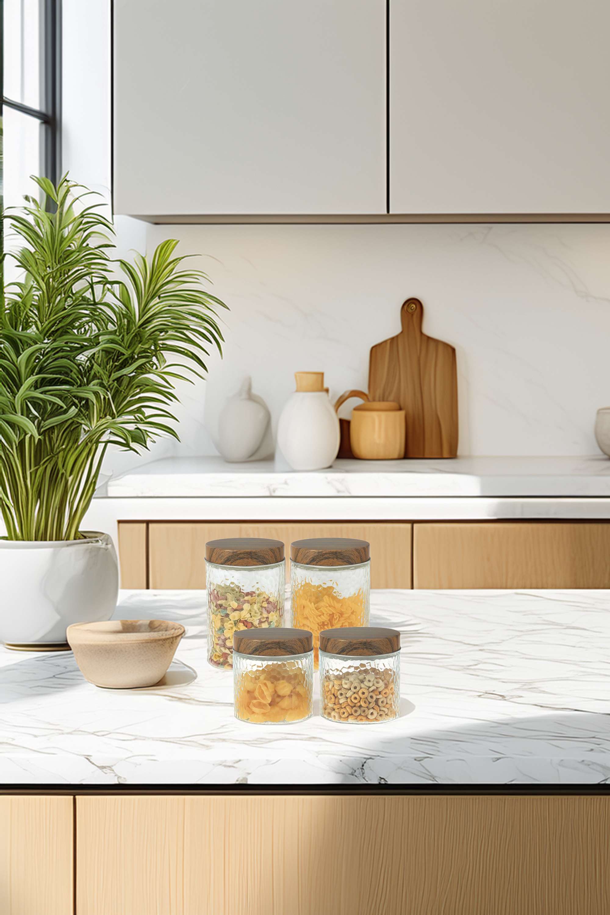 Esnl-Hammerd-Glass-Jar-Wth-Metal-Lid-Set-of-4