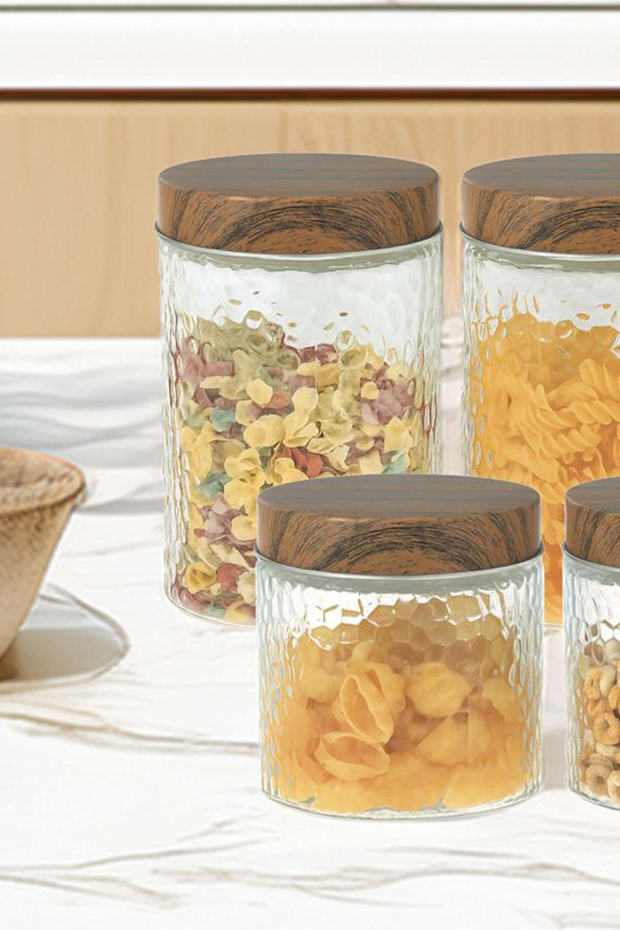 Esnl-Hammerd-Glass-Jar-Wth-Metal-Lid-Set-of-4