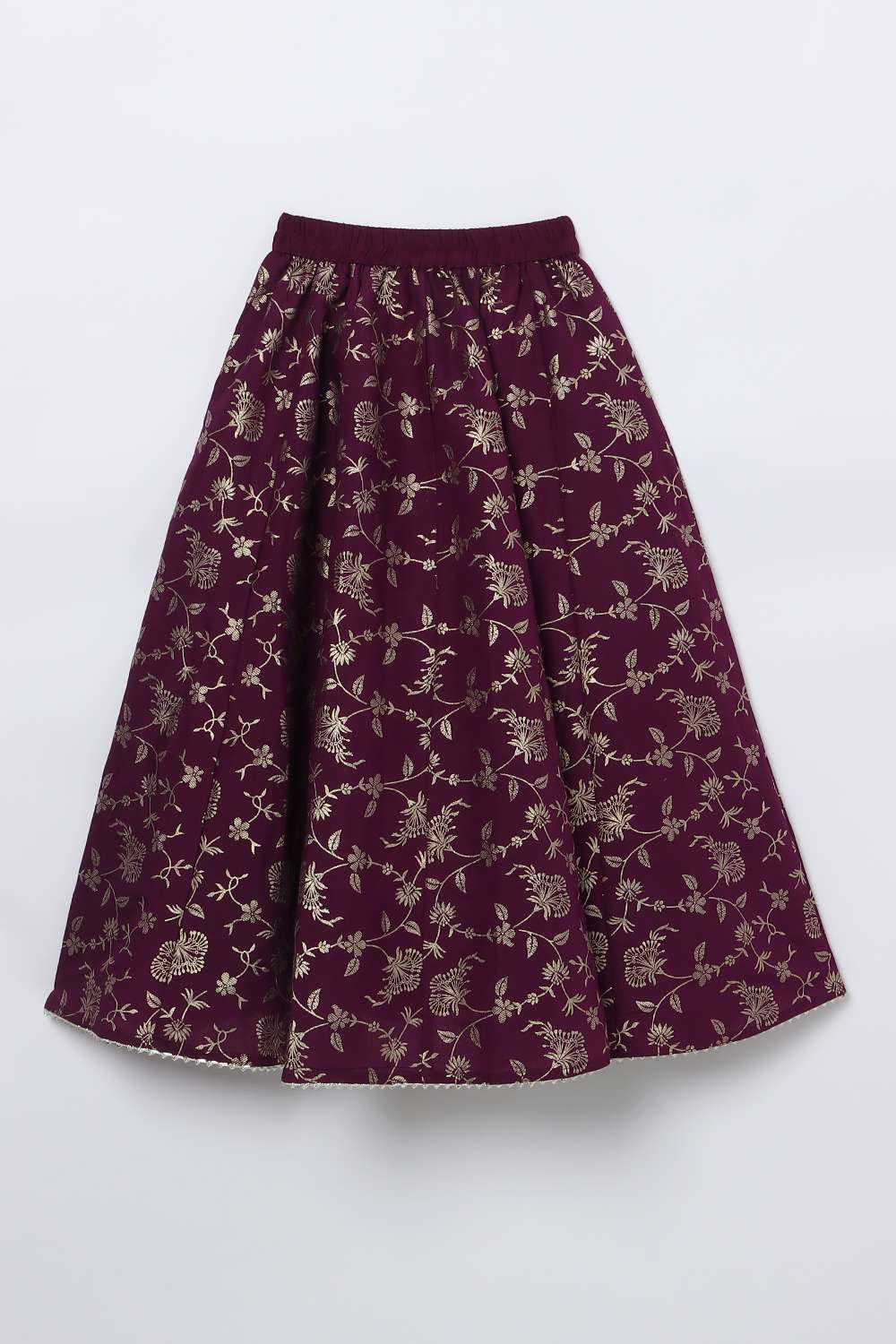 Embroidered-Blended-Fabric-Round-Neck-Girls-Clothing-Set