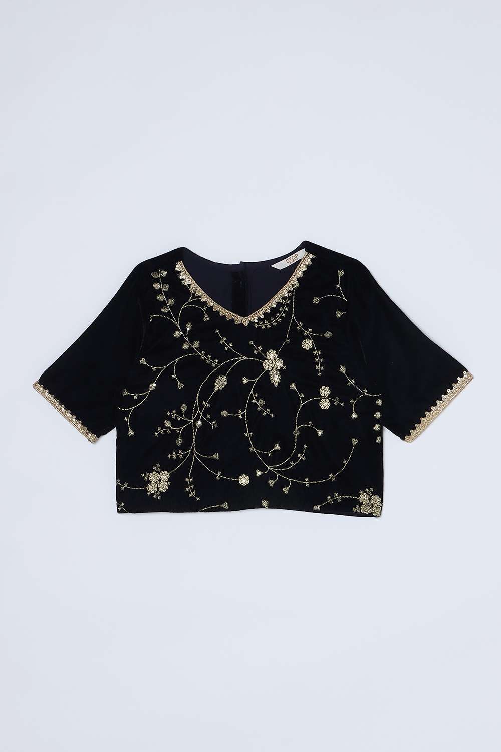 Blended-Fabric-Regular-Fit-Girls-Lehenga-Choli-Set