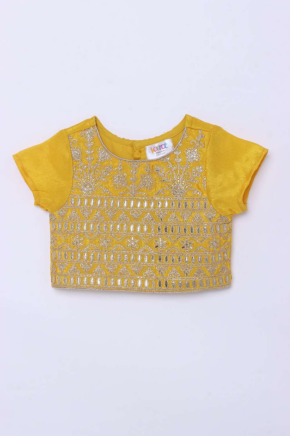 Blended-Fabric-Regular-Fit-Girls-Lehenga-Choli-Set