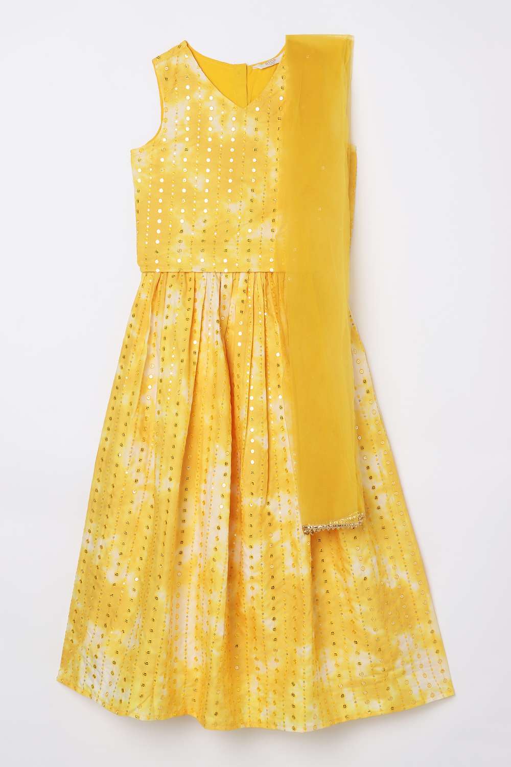 Blended-Fabric-Regular-Fit-Girls-Lehenga-Choli-Set