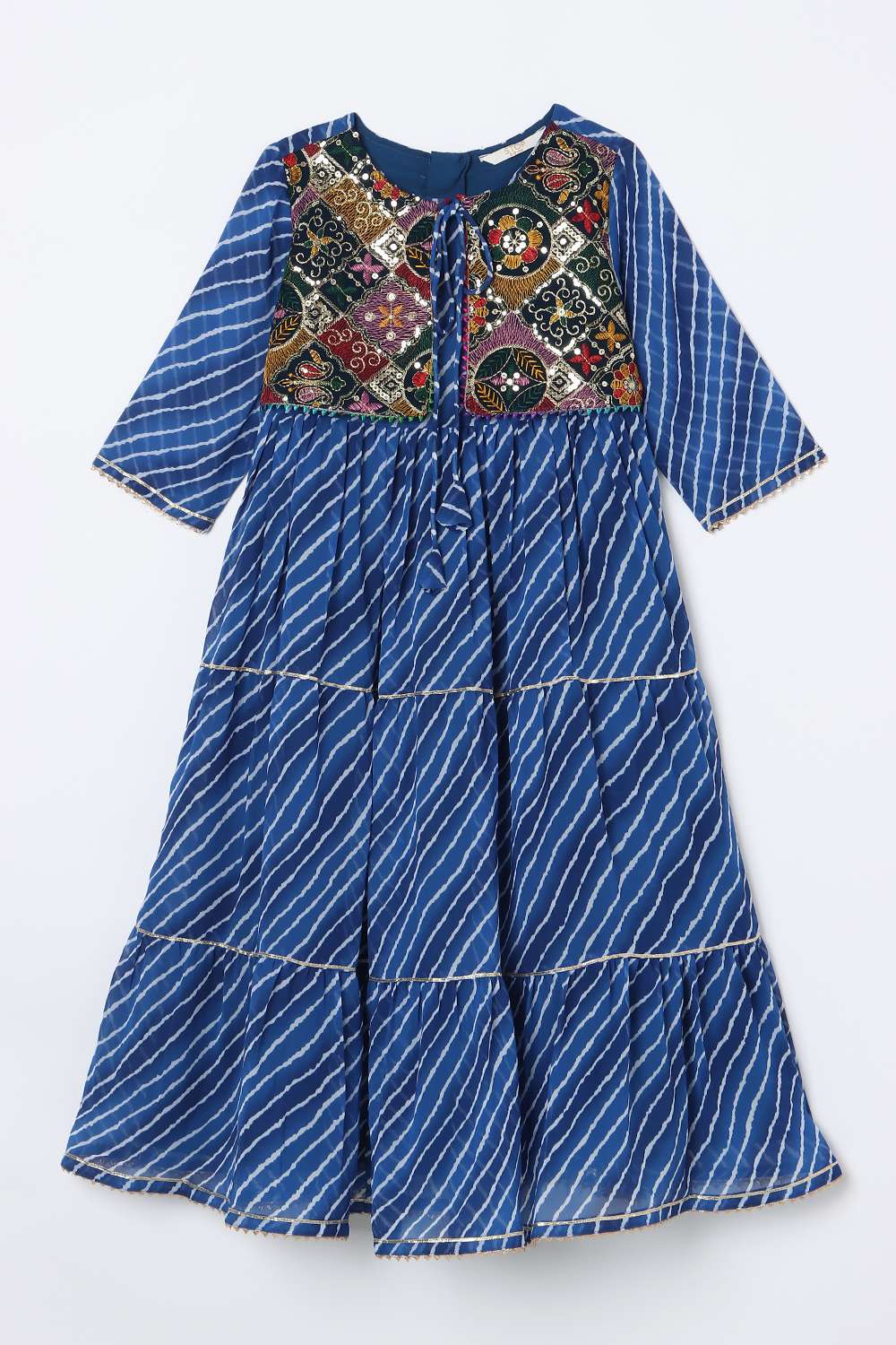 Blended-Fabric-Regular-Fit-Girls-Dress