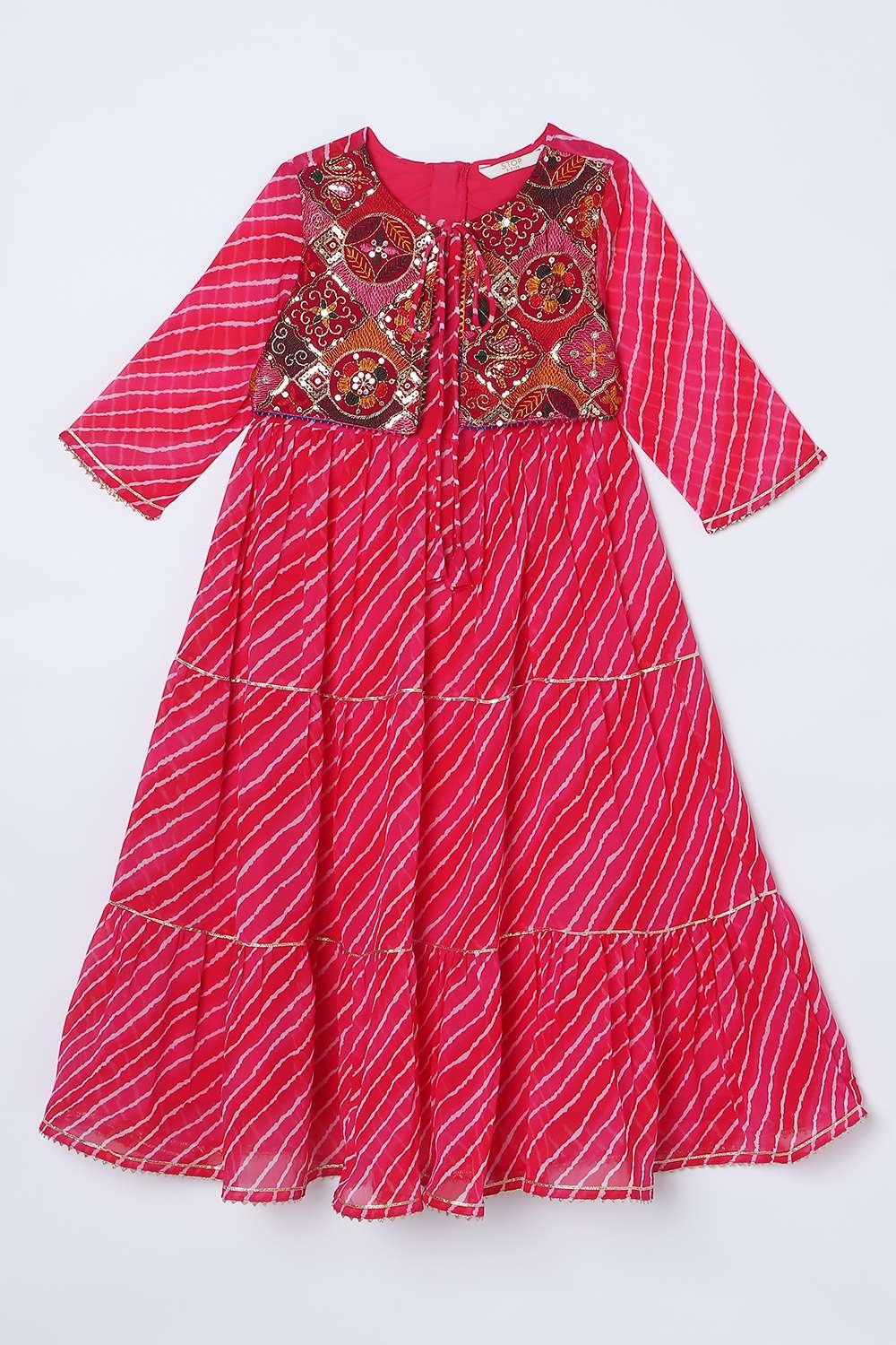 Blended-Fabric-Regular-Fit-Girls-Dress