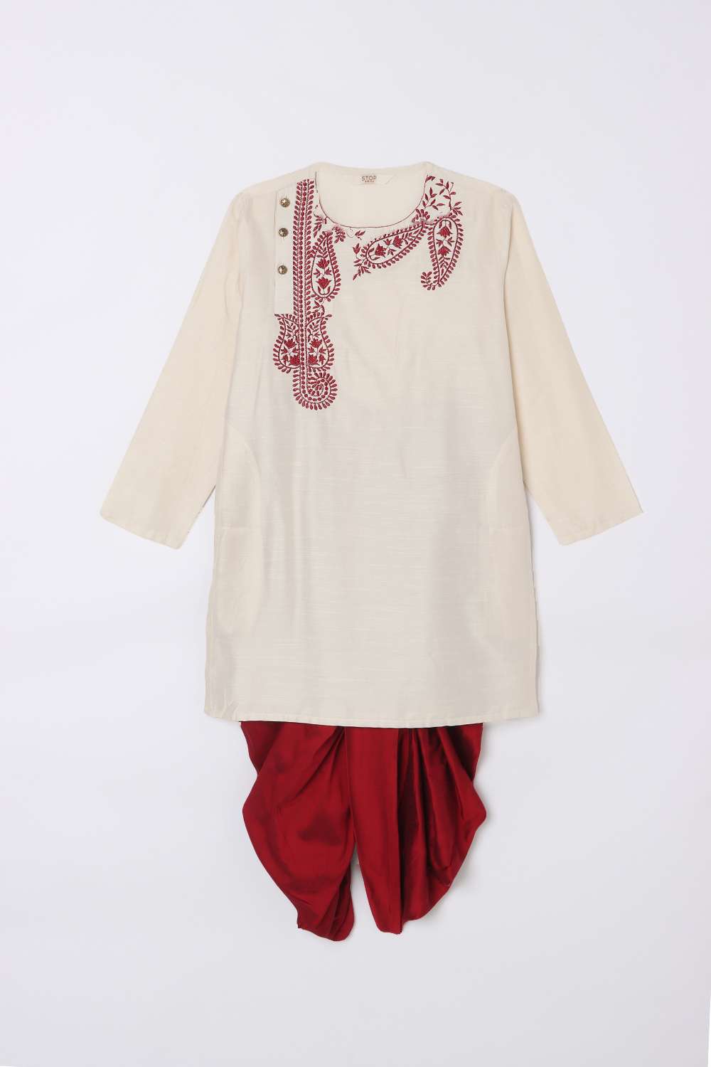 Blended-Fabric-Regular-Fit-Boys-Dhoti-Set