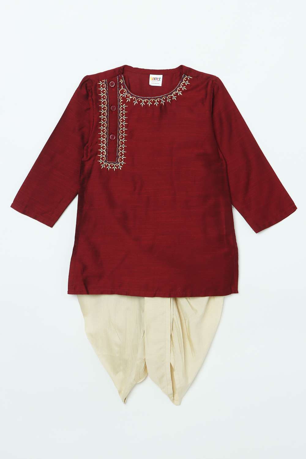 Solid-Blended-Fabric-Boys-Kurta-Set