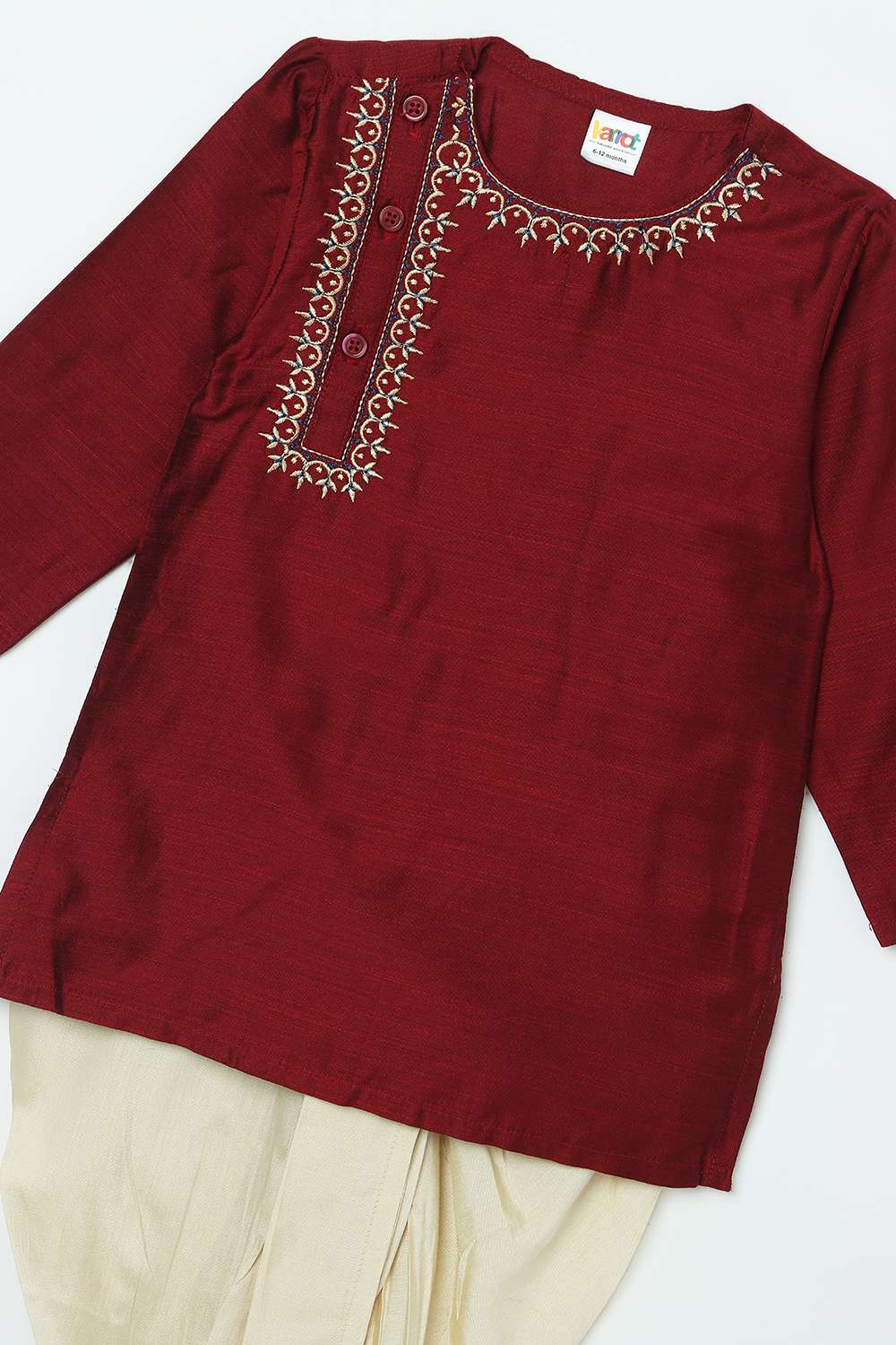 Solid-Blended-Fabric-Boys-Kurta-Set