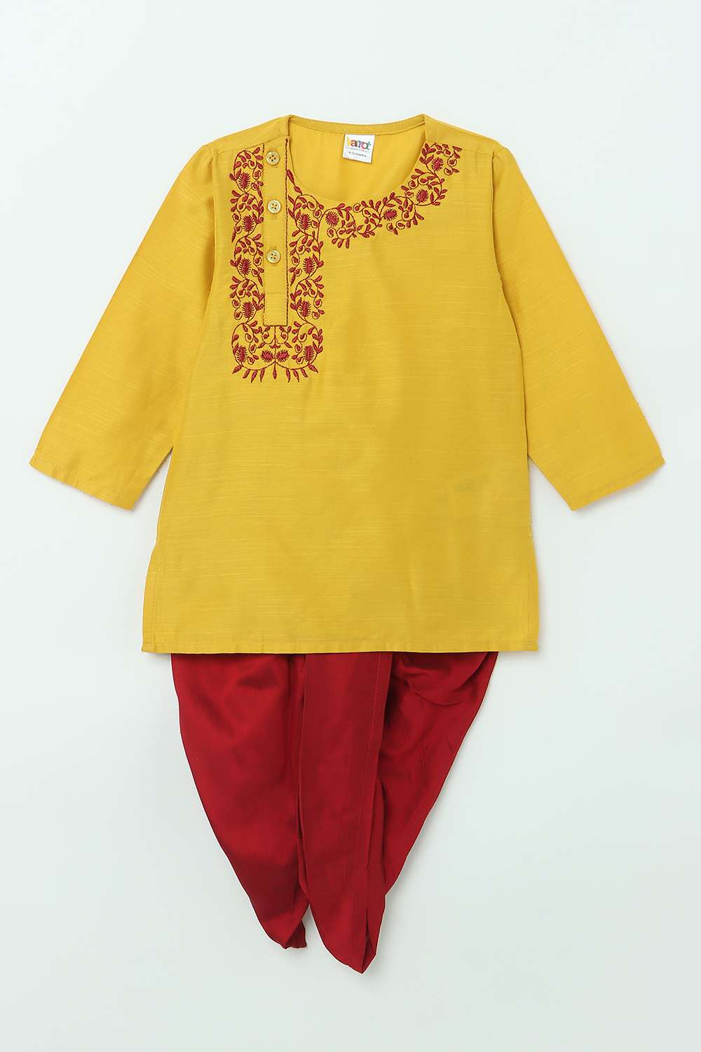 Solid-Blended-Fabric-Boys-Kurta-Set