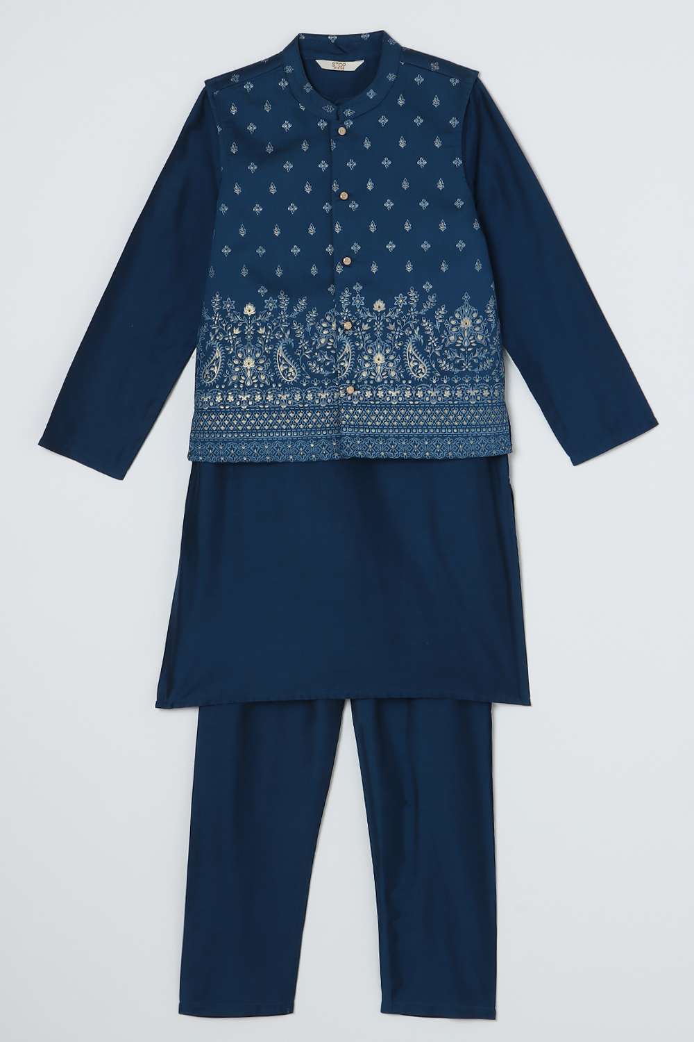 Solid-Blended-Fabric-Regular-Fit-Boys-Co-Ord-Set