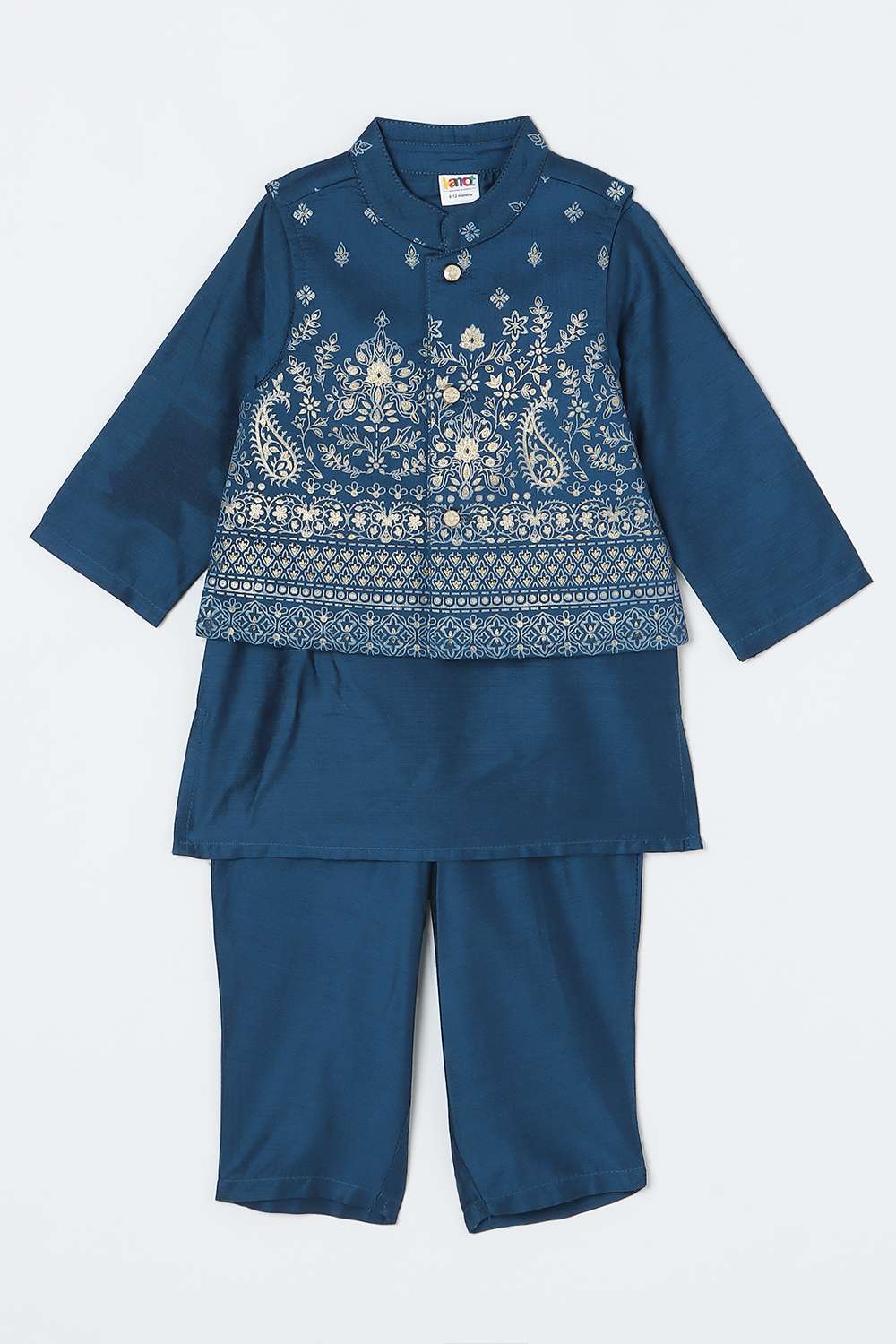Solid-Blended-Fabric-Regular-Fit-Boys-Co-Ord-Set