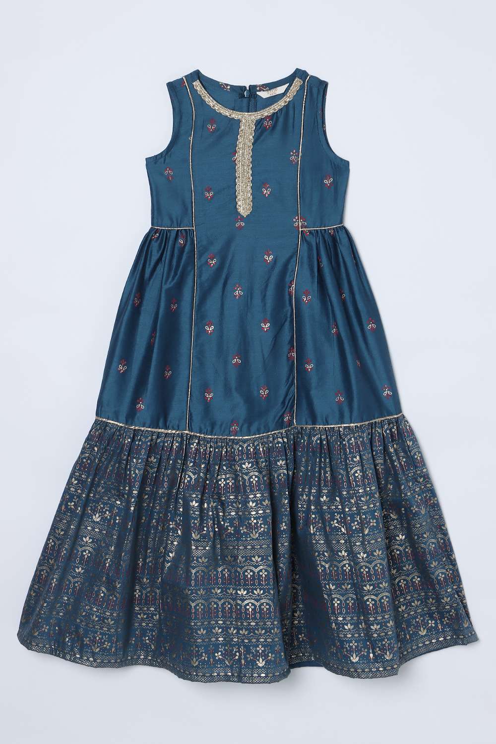 Blended-Fabric-Regular-Fit-Girls-Kurta-Set