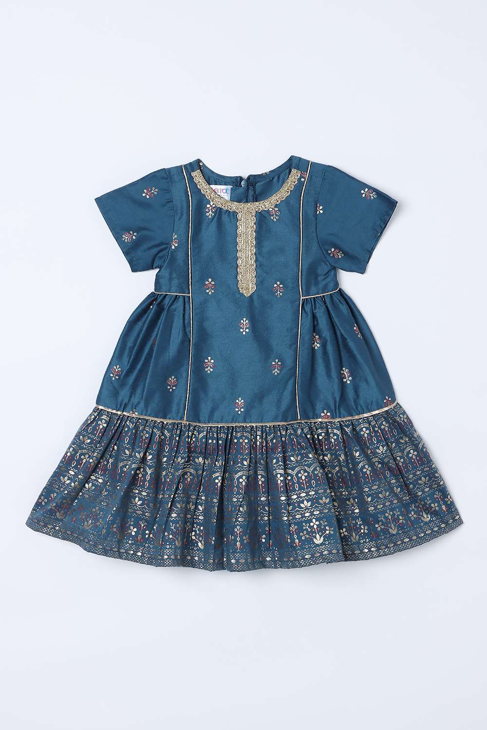 Blended-Fabric-Regular-Fit-Girls-Kurta-Set