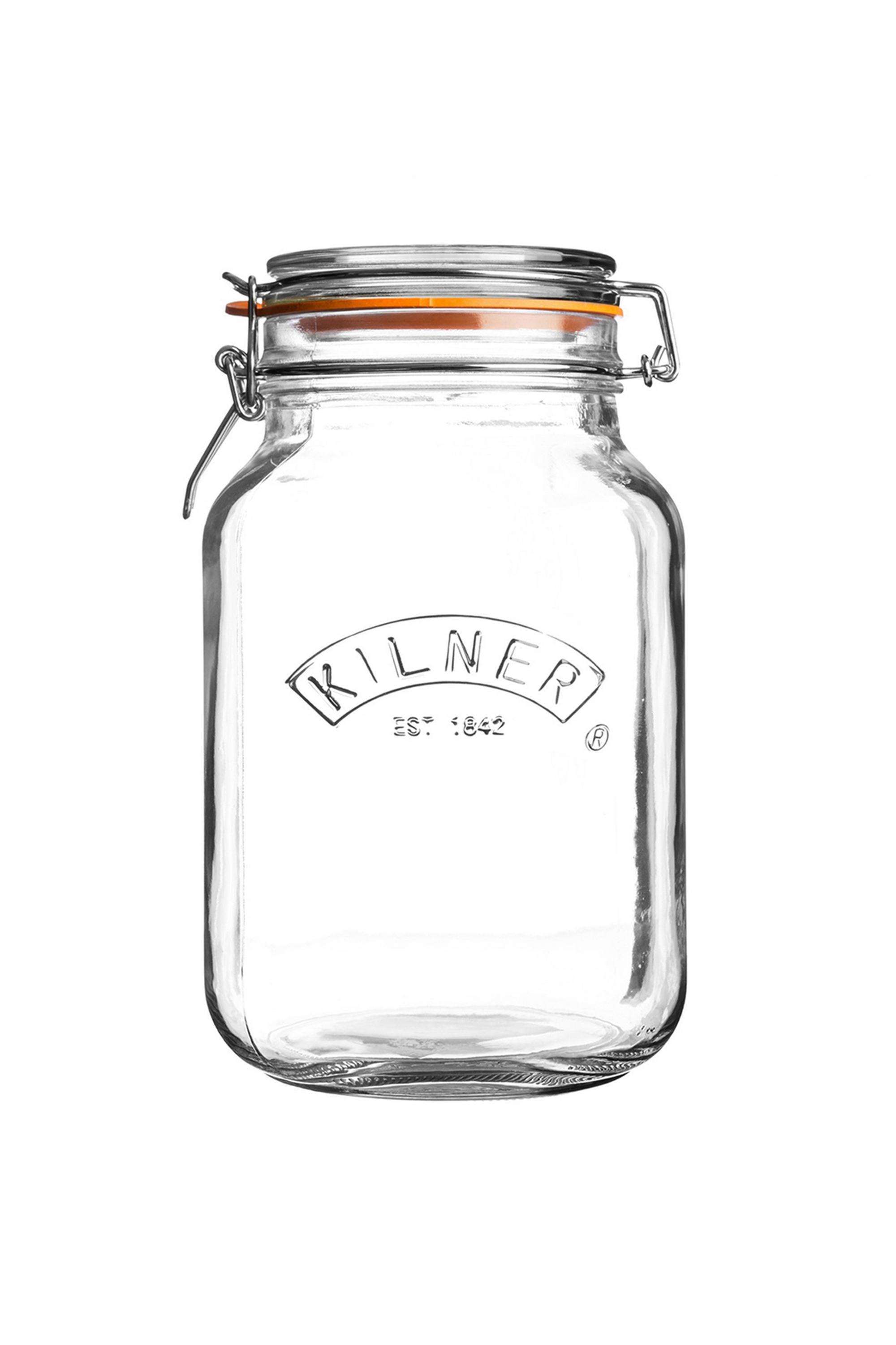 Premium-Borosilicate-Airtight-Square-Wire-Clip-Top-Food-Storage-Container-Jar-for-Kitchen---2-Litres