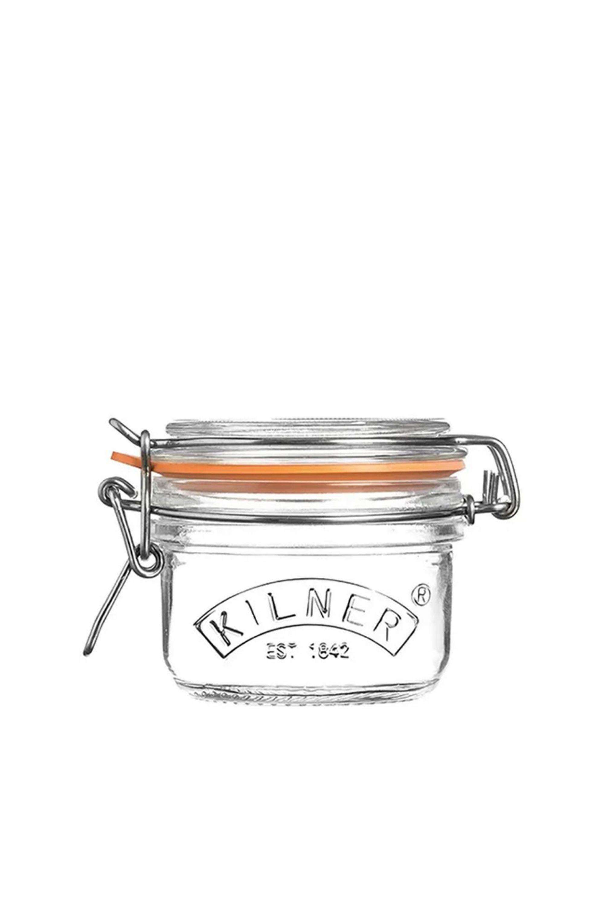 Premium-Clip-Top-Airtight-Round-Glass-Food-Storage-Jar---125ML