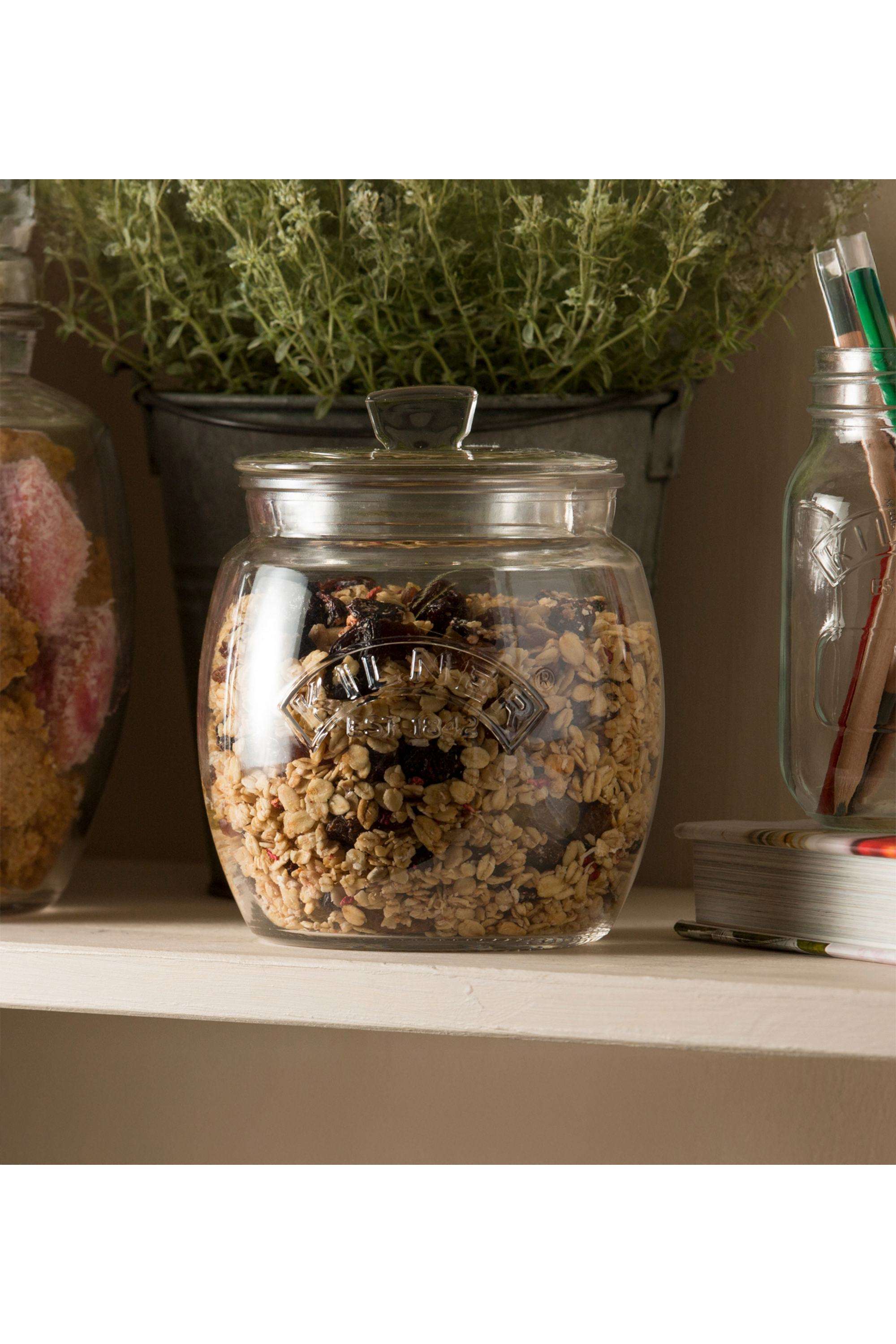 Premium-Universal-Clear-Glass-Storage-Jar-with-Airtight-Lid -2Litres