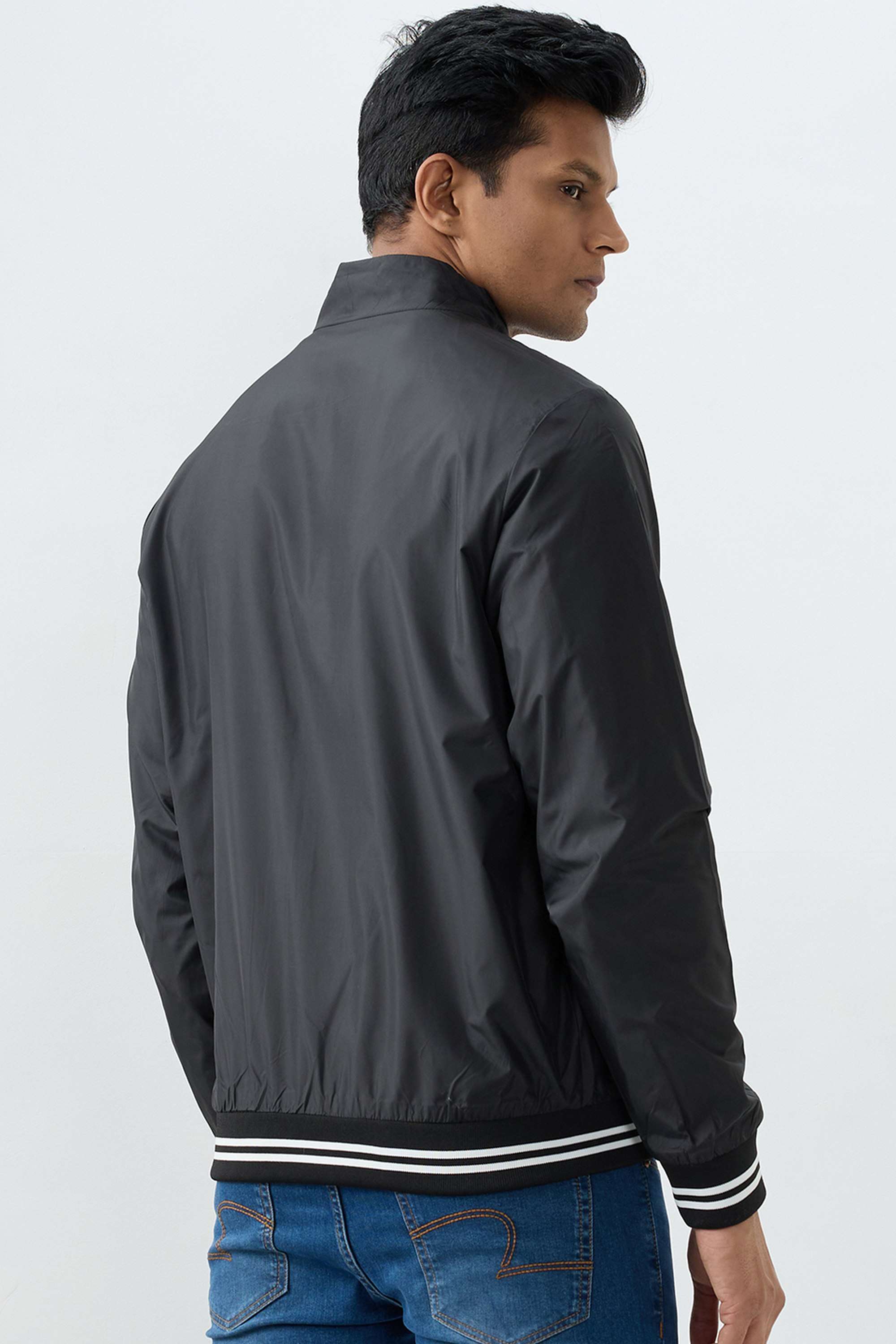 Polyester-Zipper-Straight-Fit-Men-Casual-Wear-Jacket