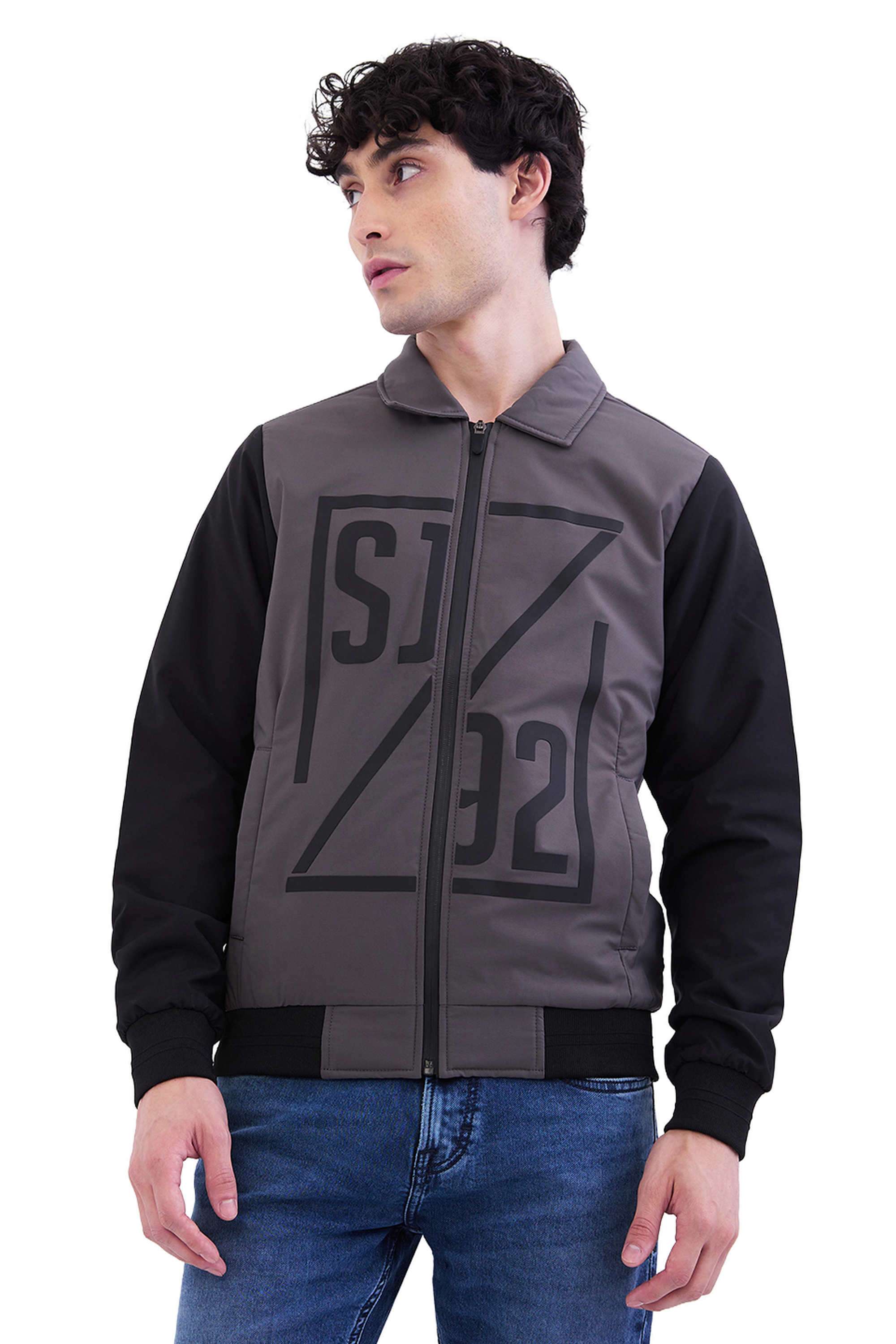 Polyester-Zipper-Straight-Fit-Men-Casual-Wear-Jacket