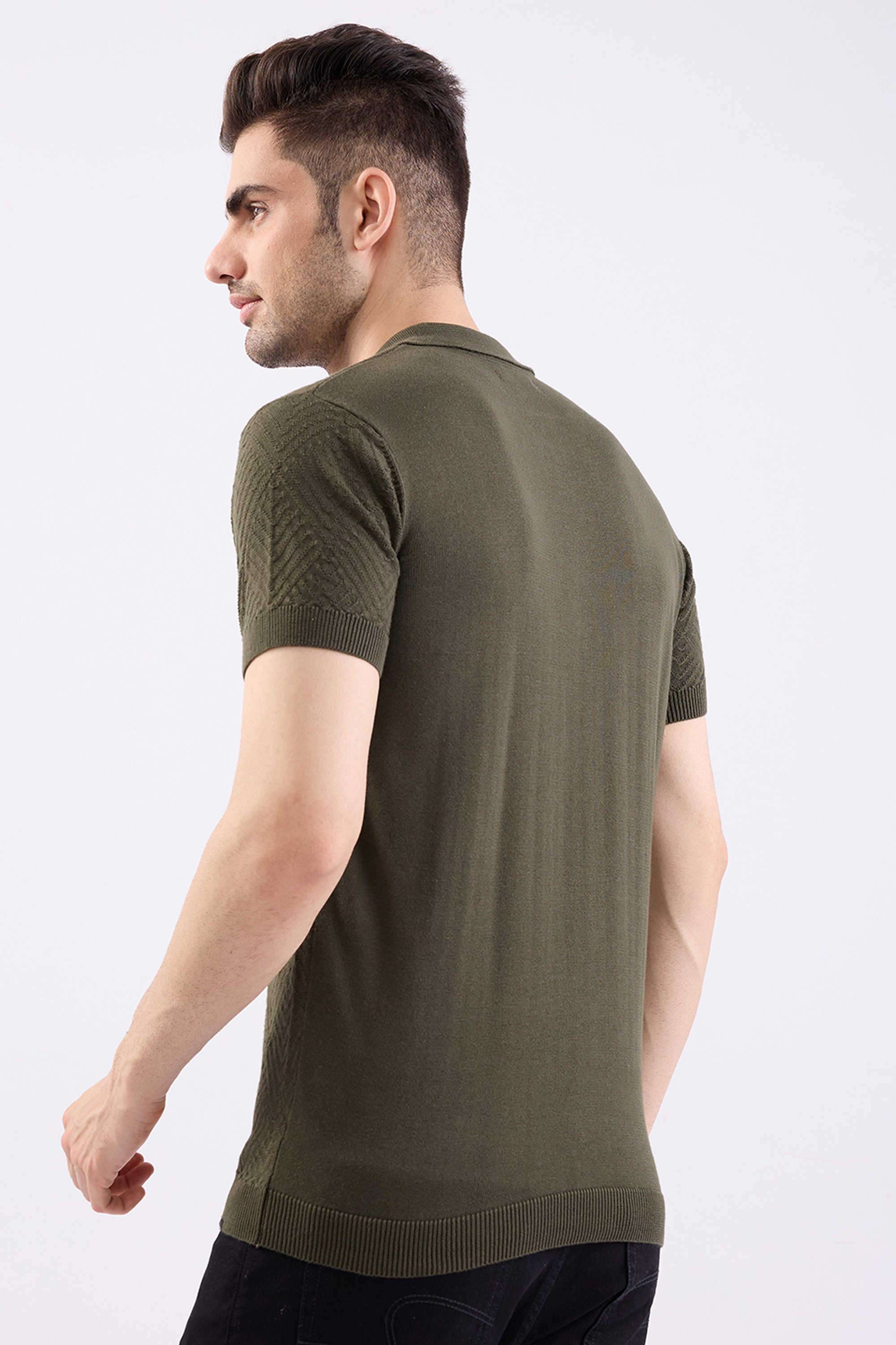 Solid-Cotton-Polo-Men-s-Sweater