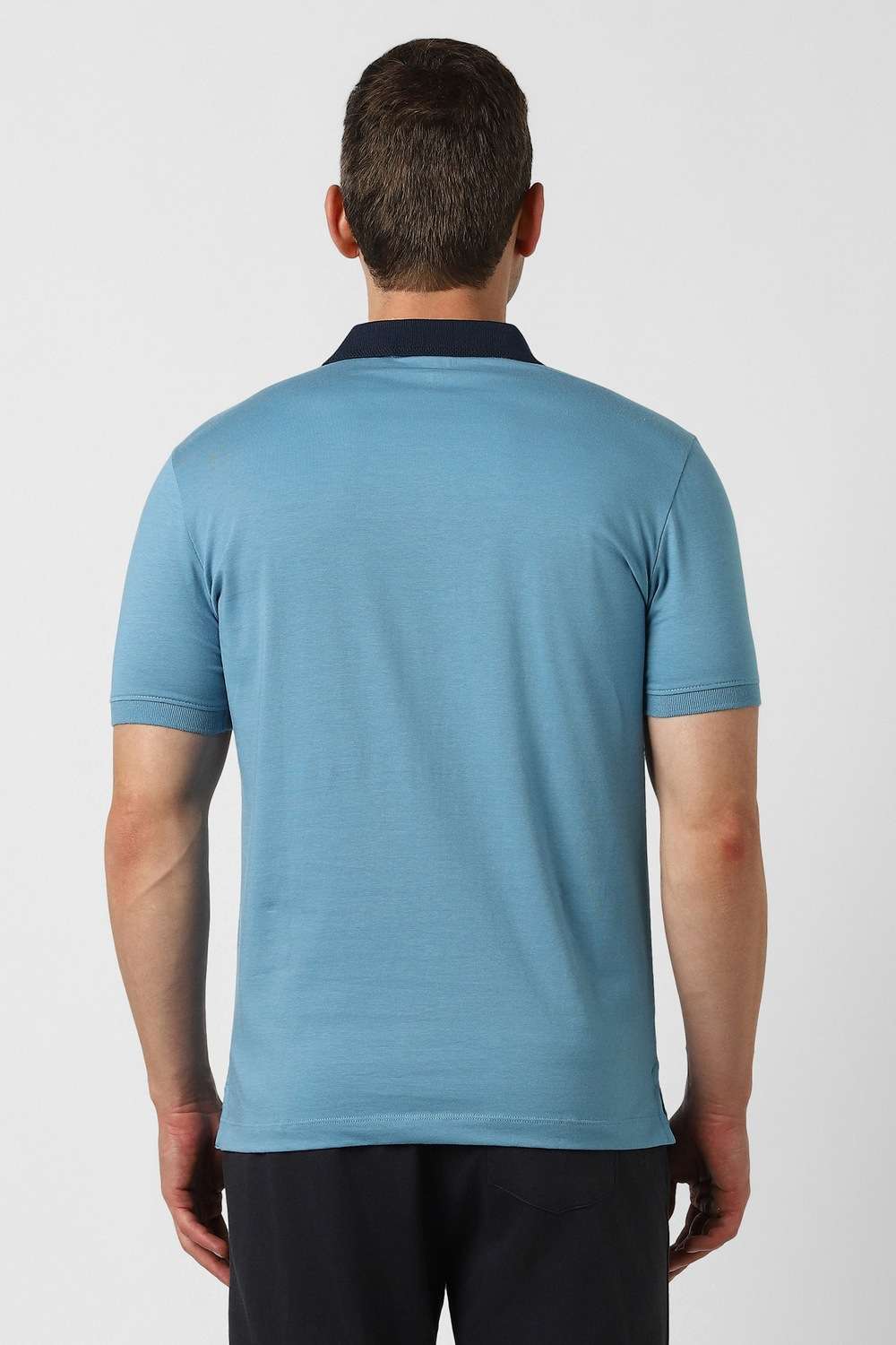 Color-Block-Cotton-Blend-Regular-Fit-Men-Polo-T-Shirt